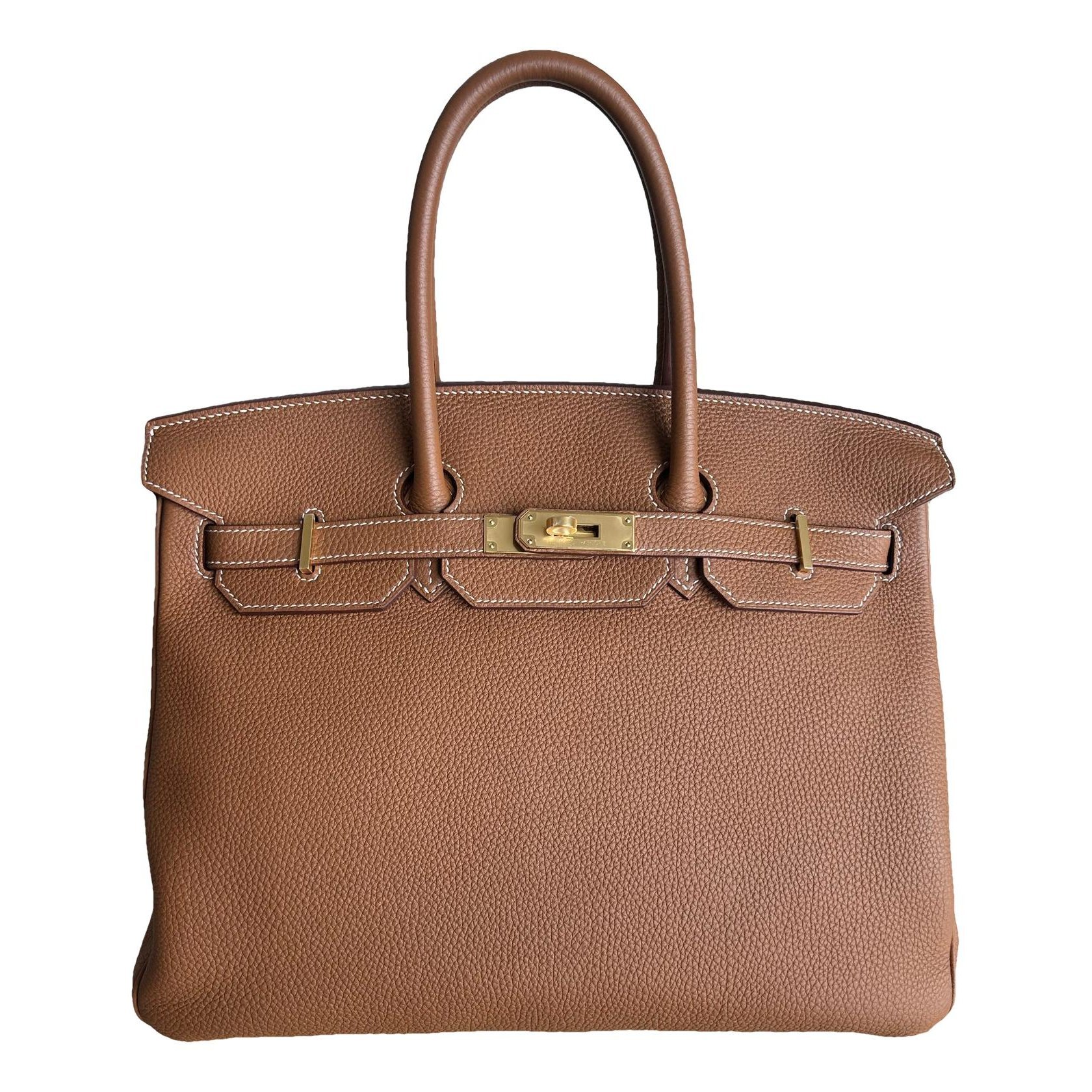 Birkin 35 leather handbag