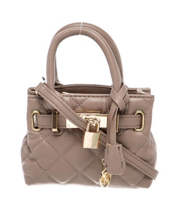 Badgley Mischka Mischka Leather Bucket Bag