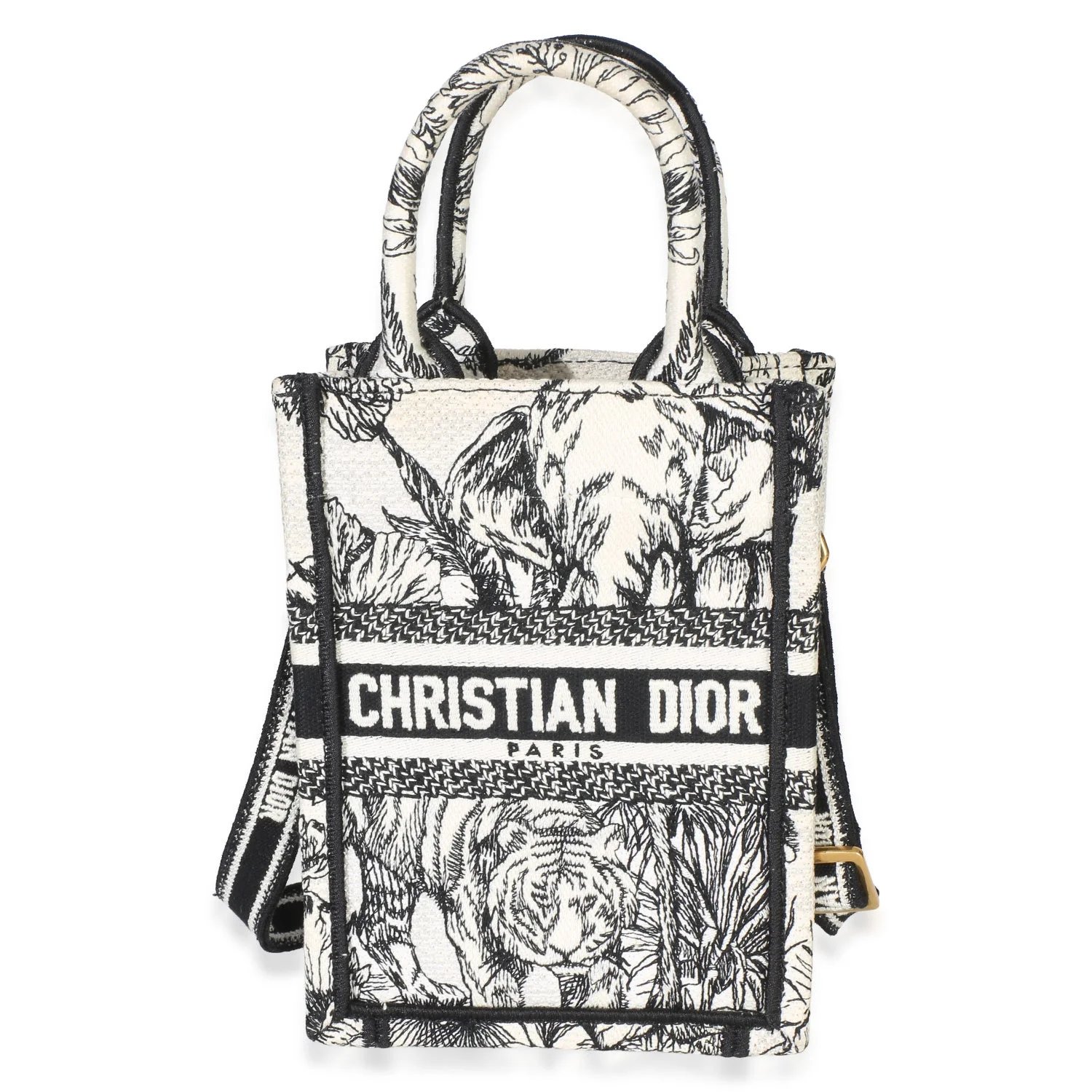 Canvas Book Tote Phone Bag Mini