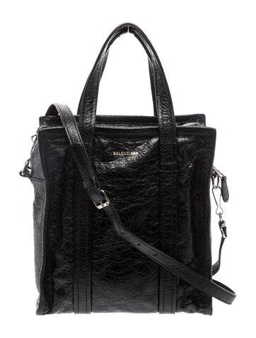 Balenciaga Leather Bazar Shopper XS