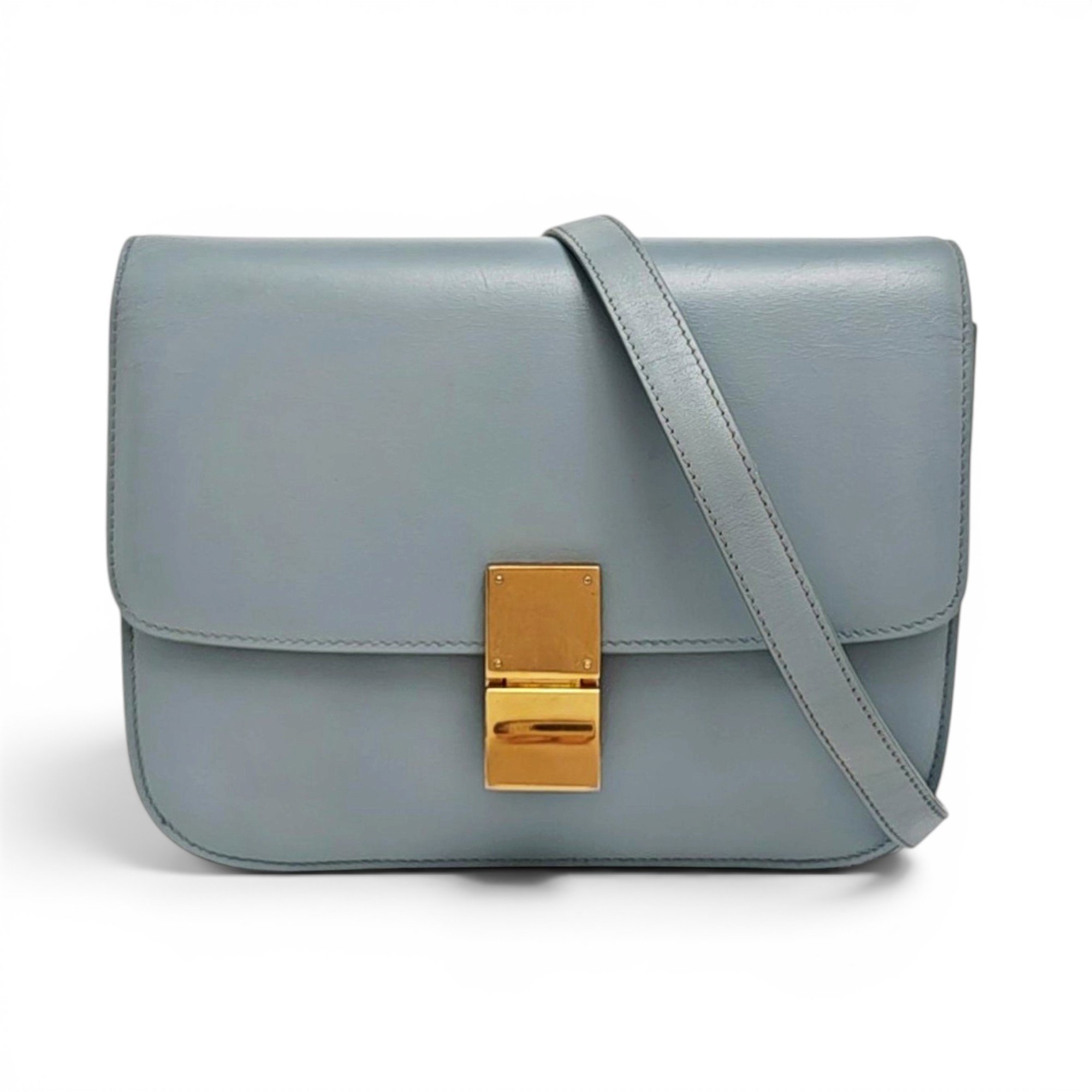 Classic leather crossbody bag