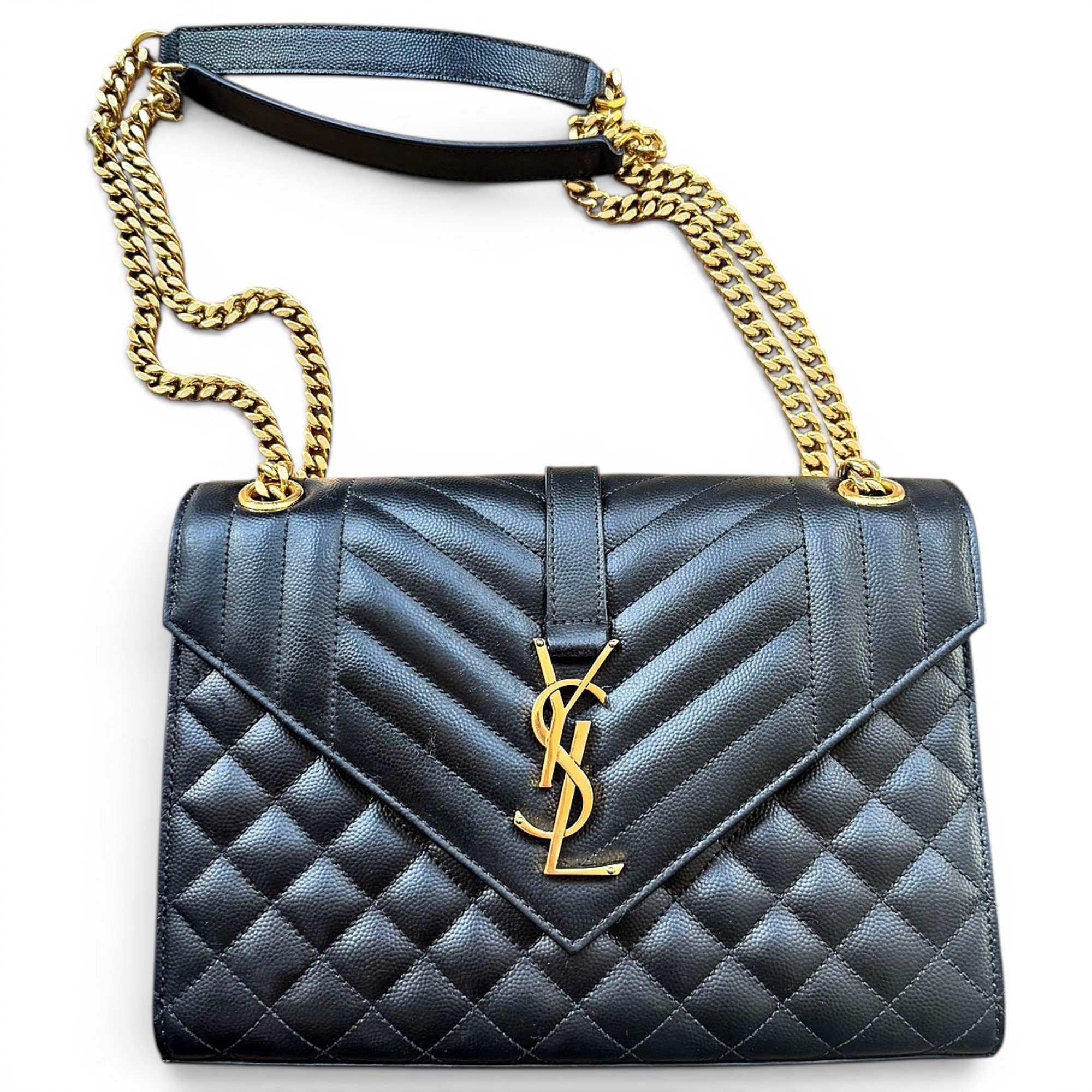 Envelope leather crossbody bag