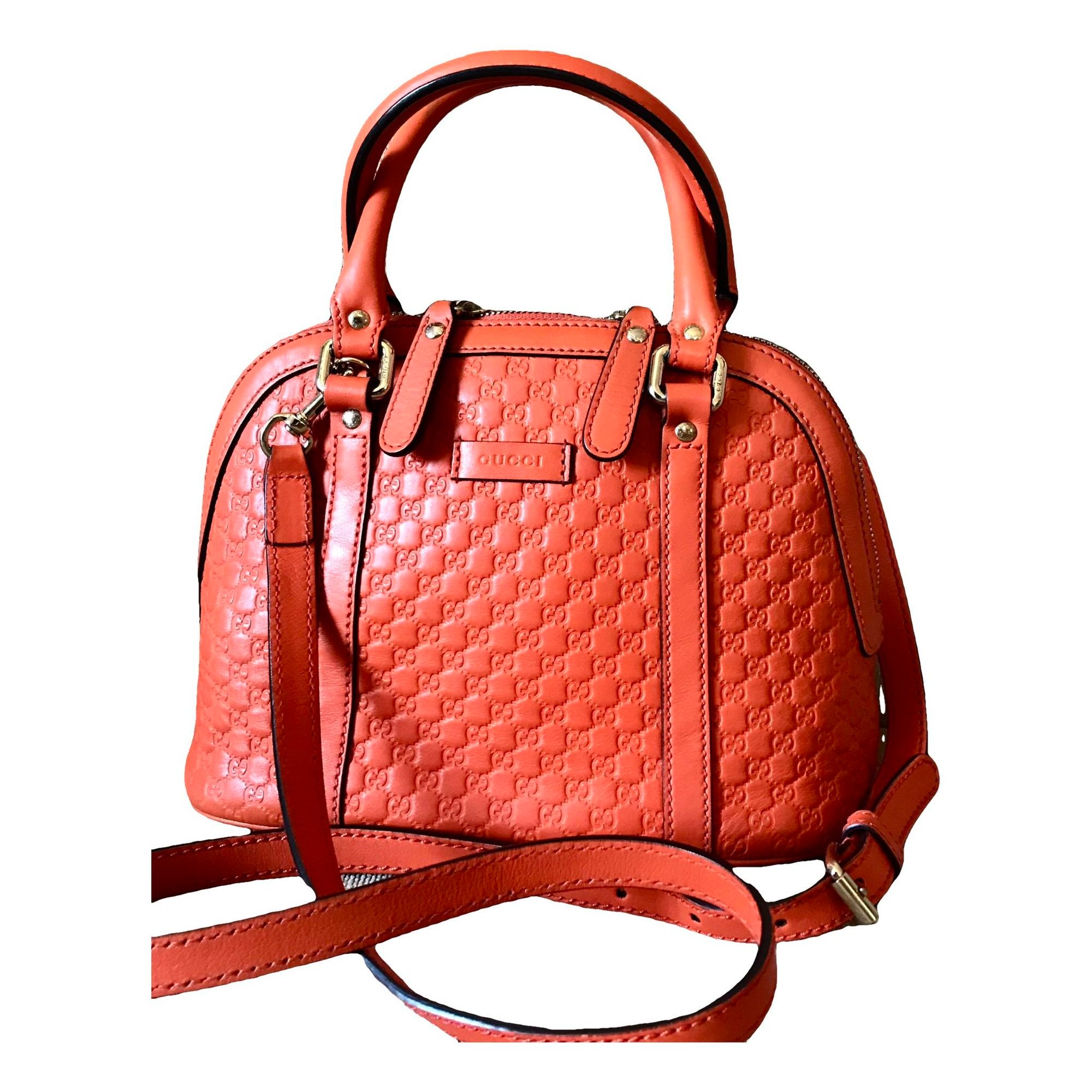 Dôme leather handbag