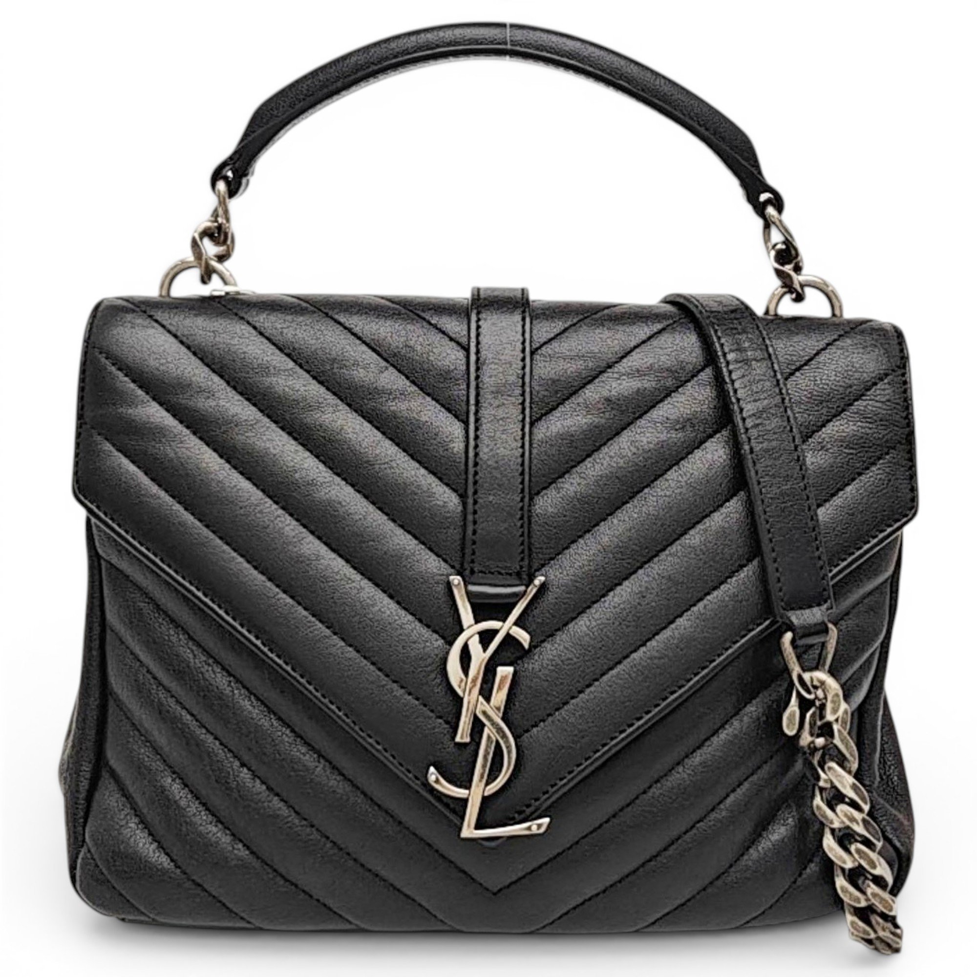 Collége monogramme leather crossbody bag