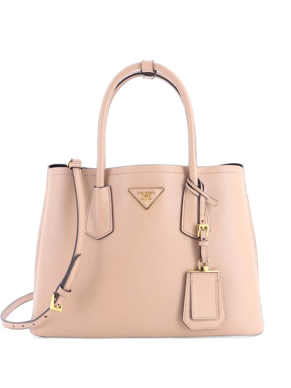Cuir Double Saffiano Leather Small tote bag