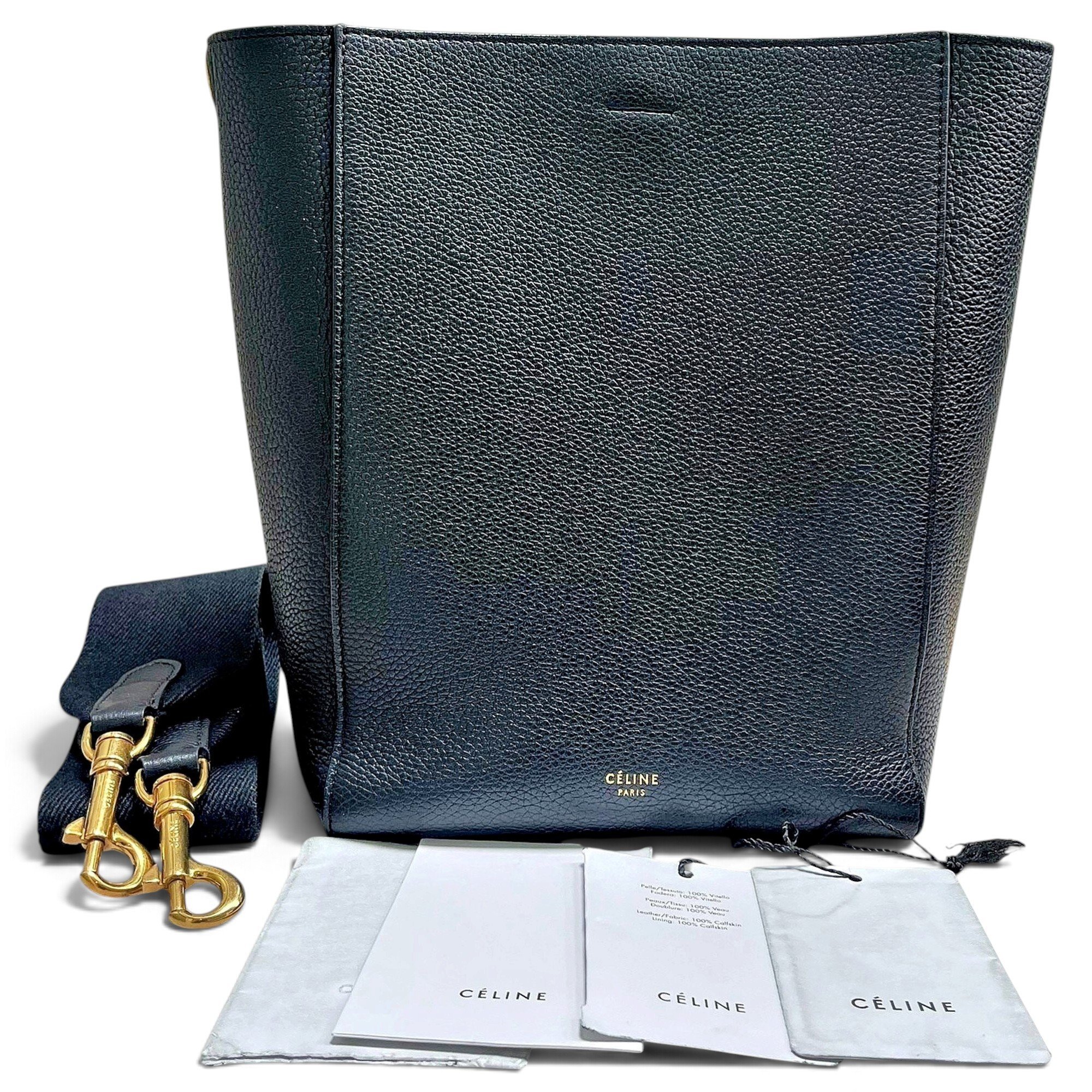 Seau Sangle leather handbag