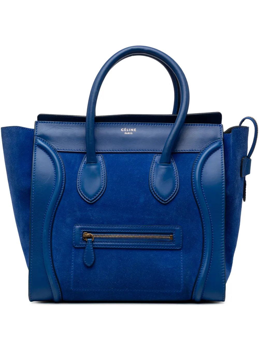 2011 Mini Suede and Calfskin Luggage tote bag