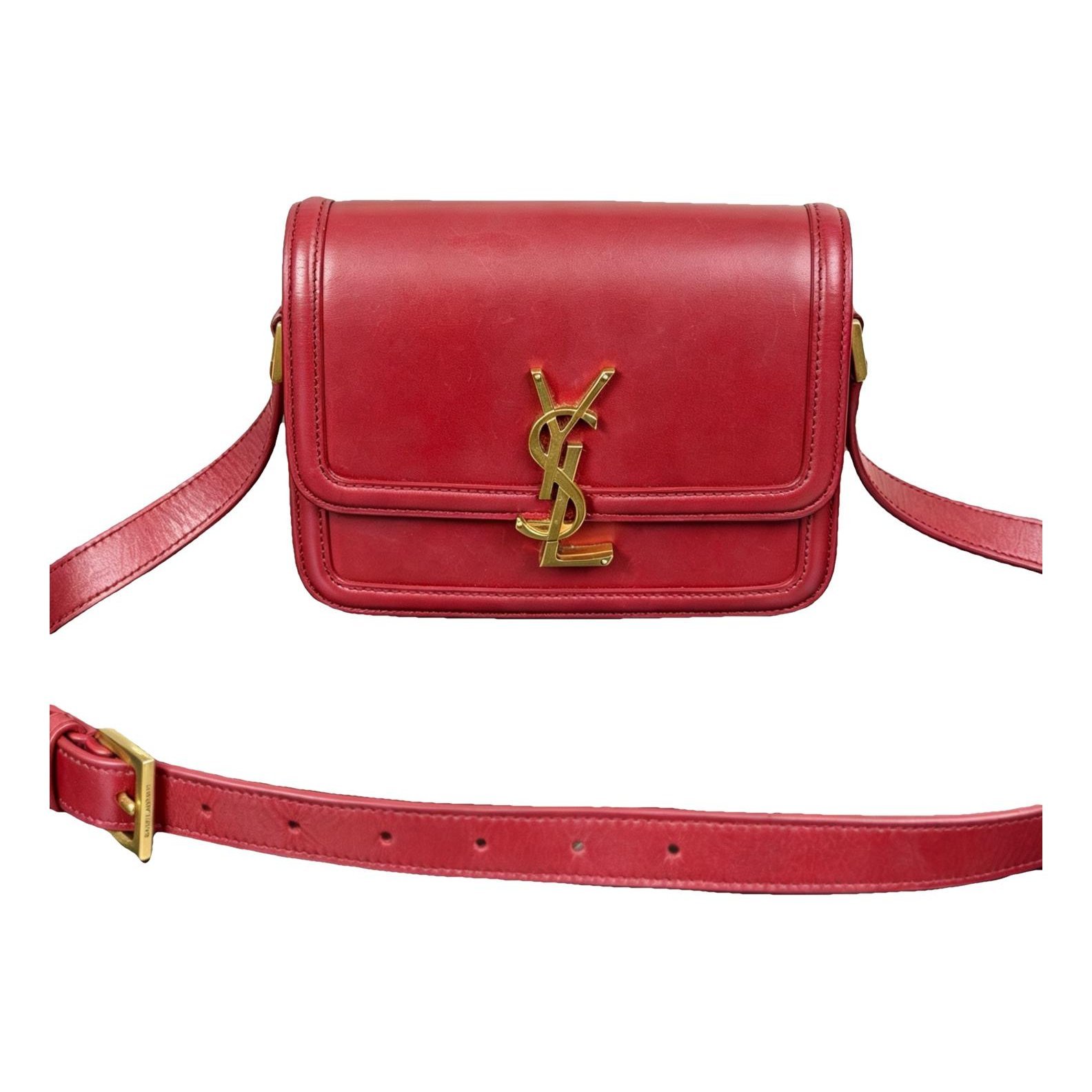 Solférino leather handbag