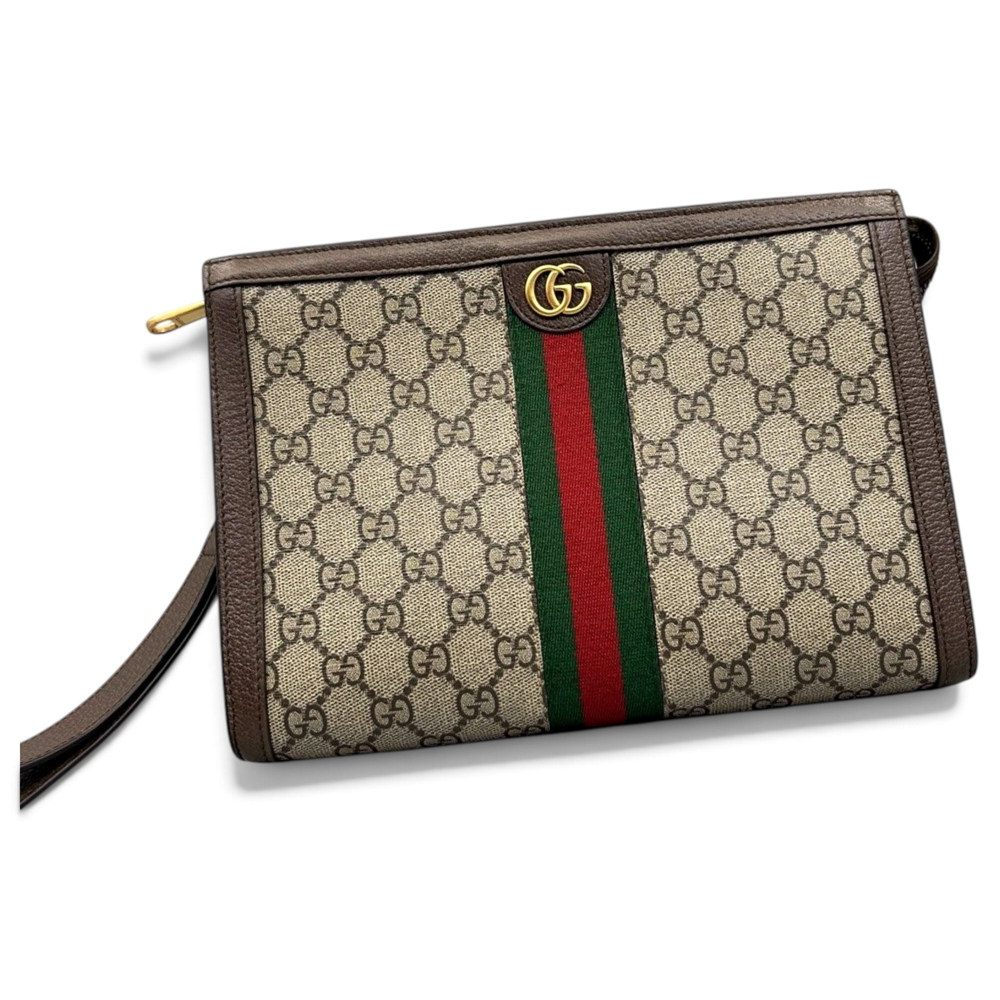 Ophidia cloth clutch bag