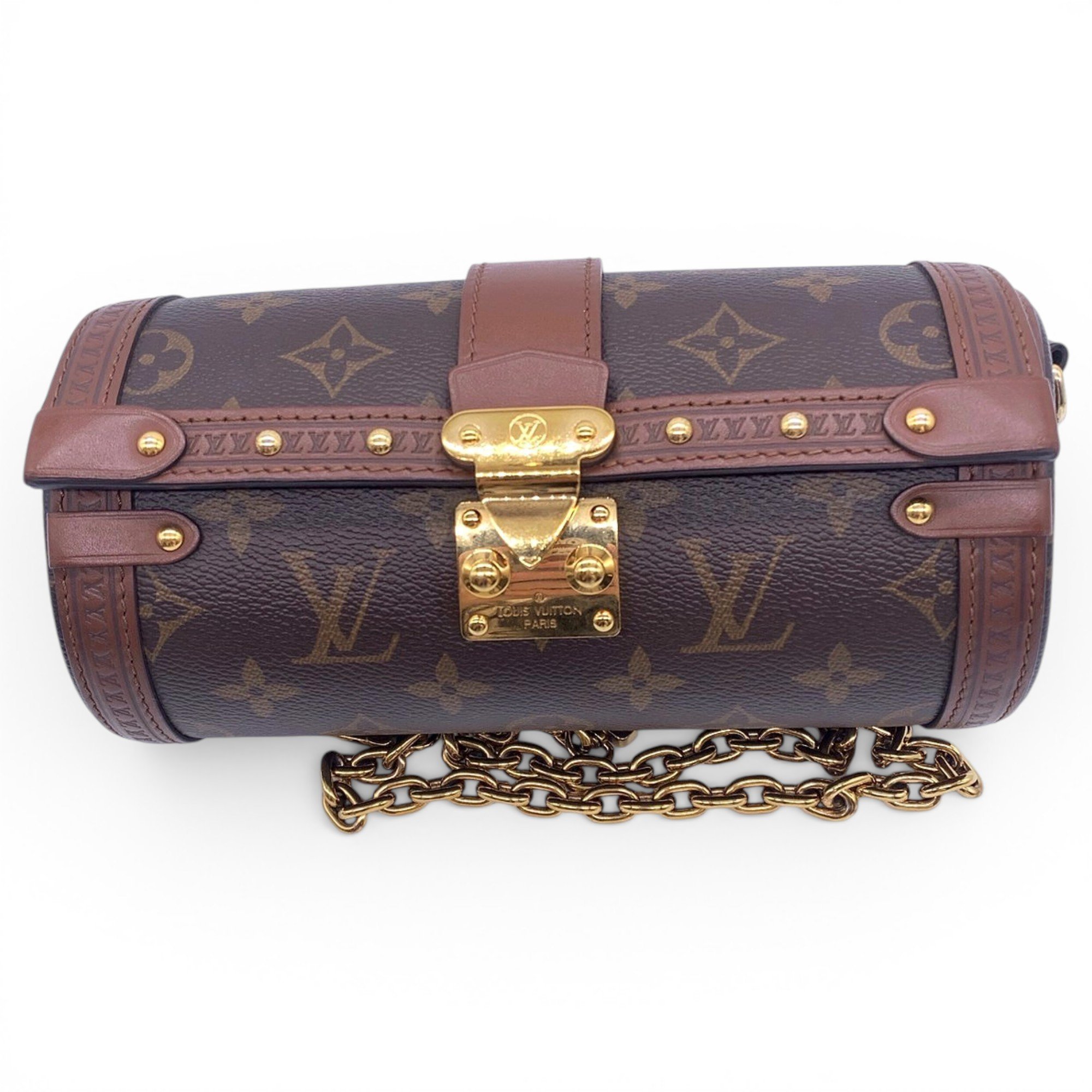 Papillon Trunk leather handbag