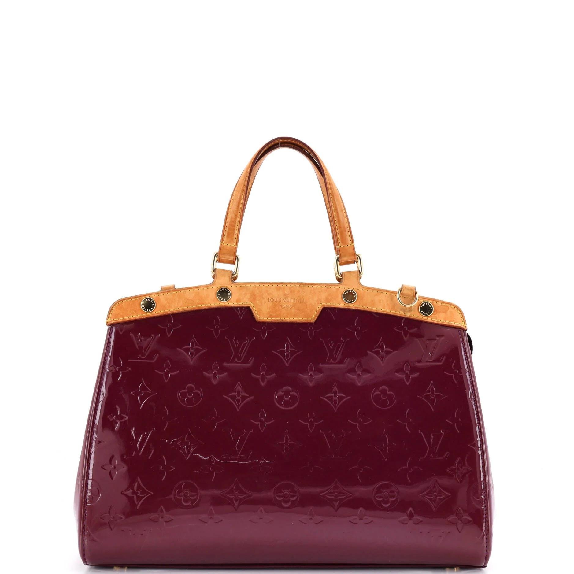 Patent leather satchel