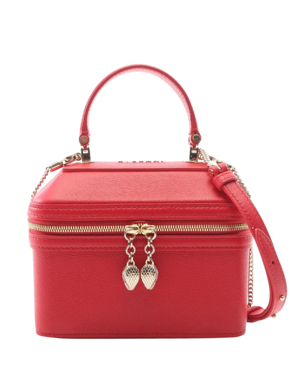 Bvlgari 2010-2026 Leather Serpenti Forever Vanity Bag satchel