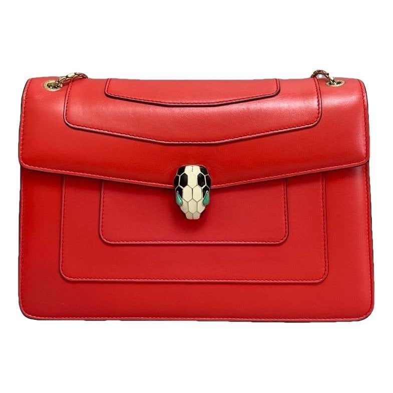 Serpenti leather handbag