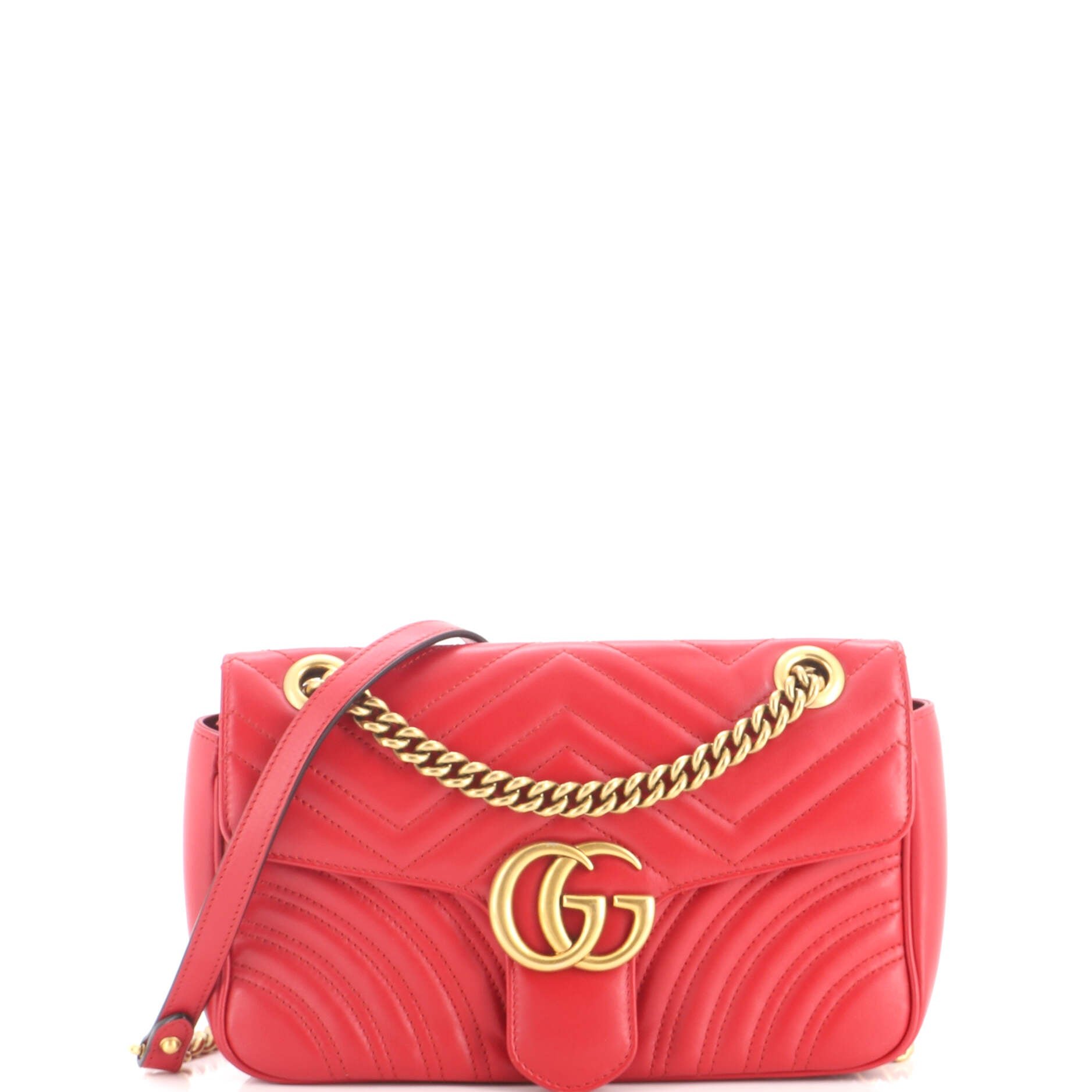 GG Marmont Flap Bag Matelasse Leather Small