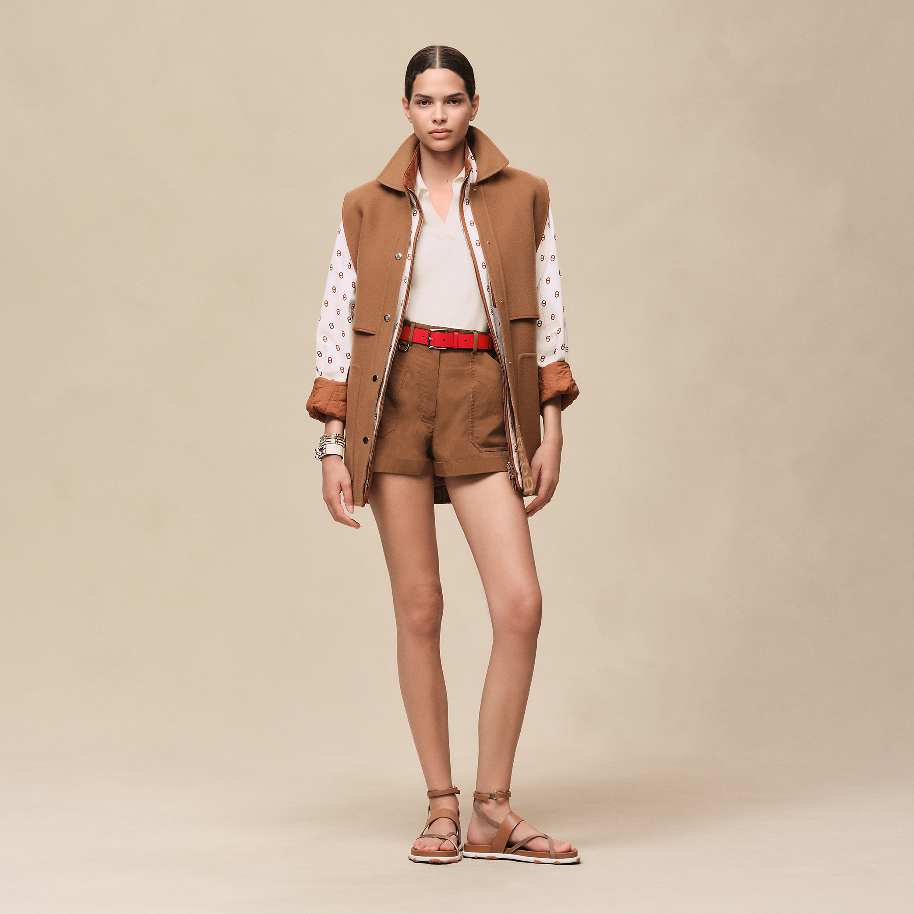 Gilet court motif « Chaîne d'Ancre »