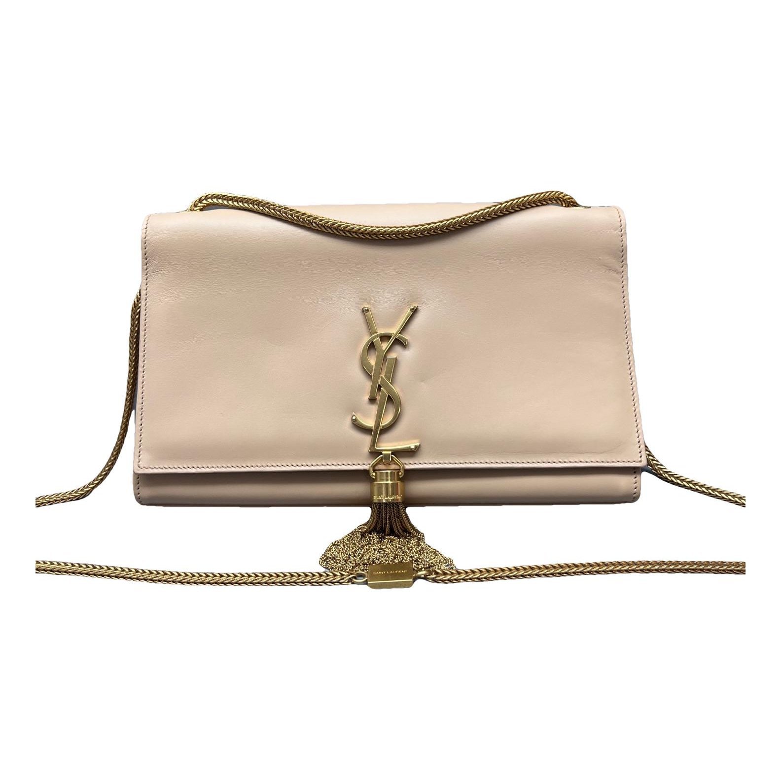 Pompom Kate leather handbag