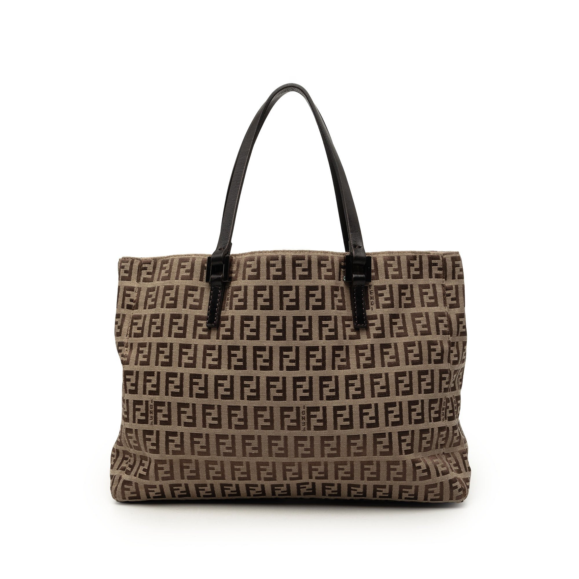 Pocket leather tote