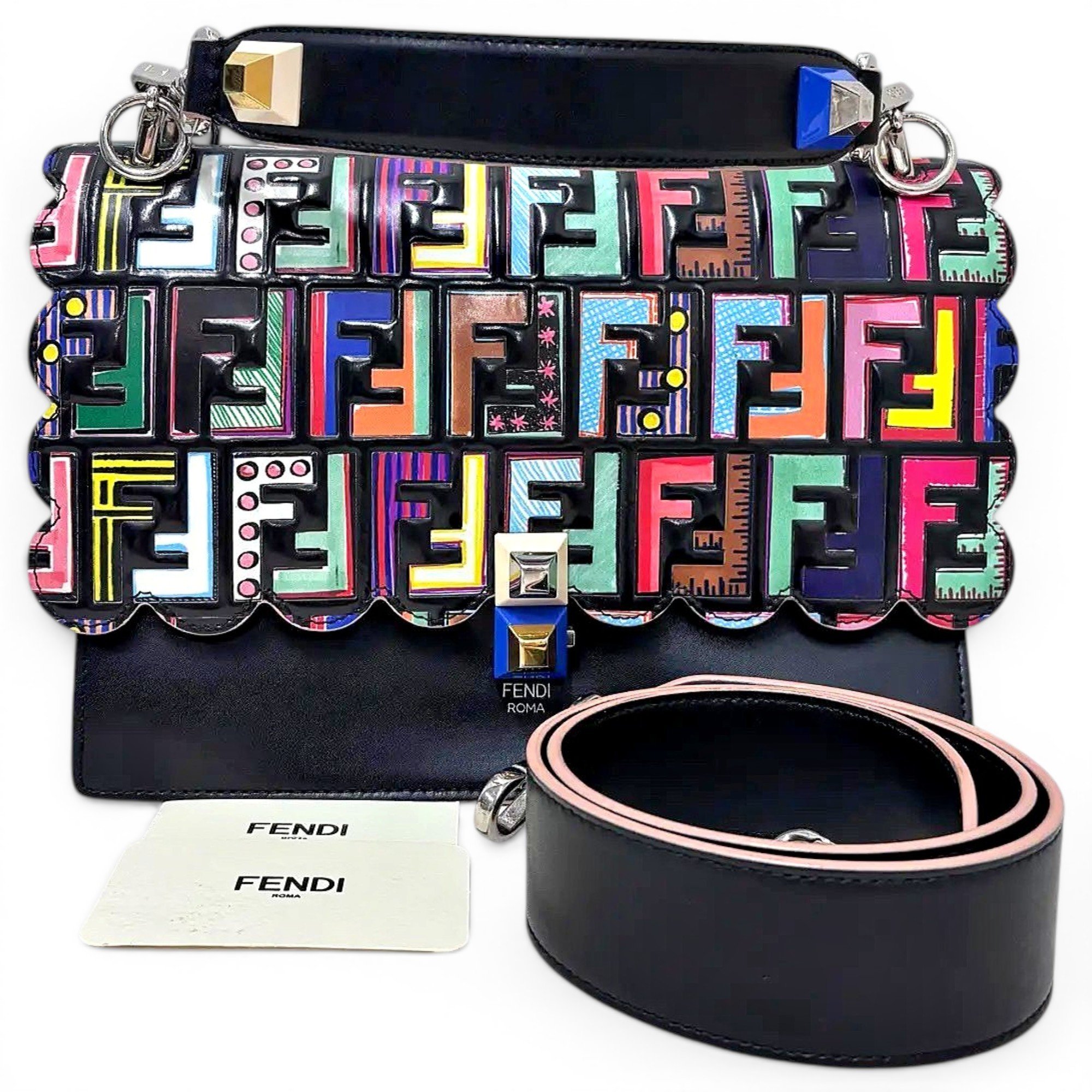 Kan I leather crossbody bag