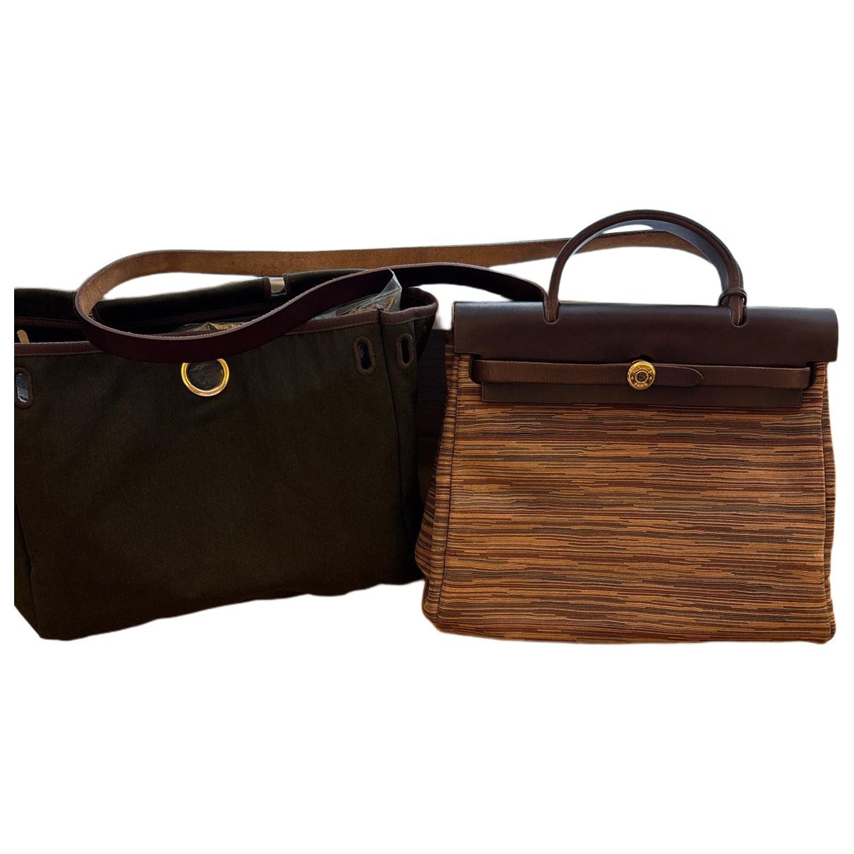 Trim leather handbag