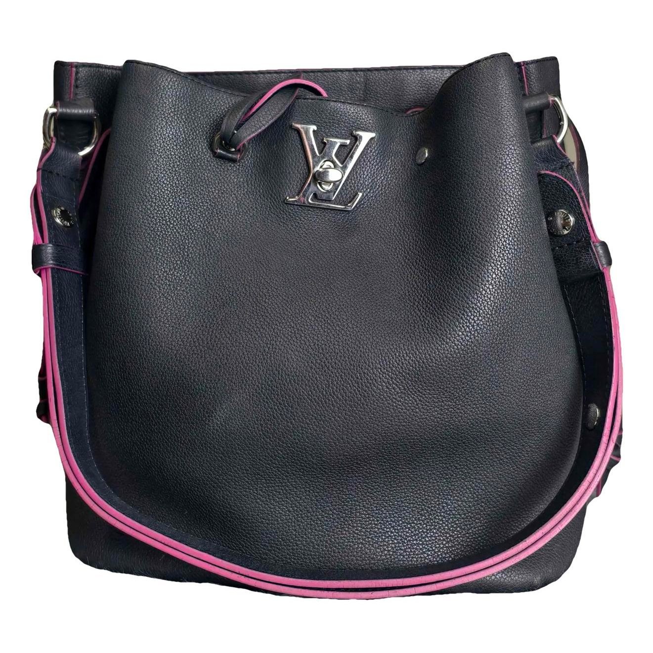 Lockme Bucket leather crossbody bag
