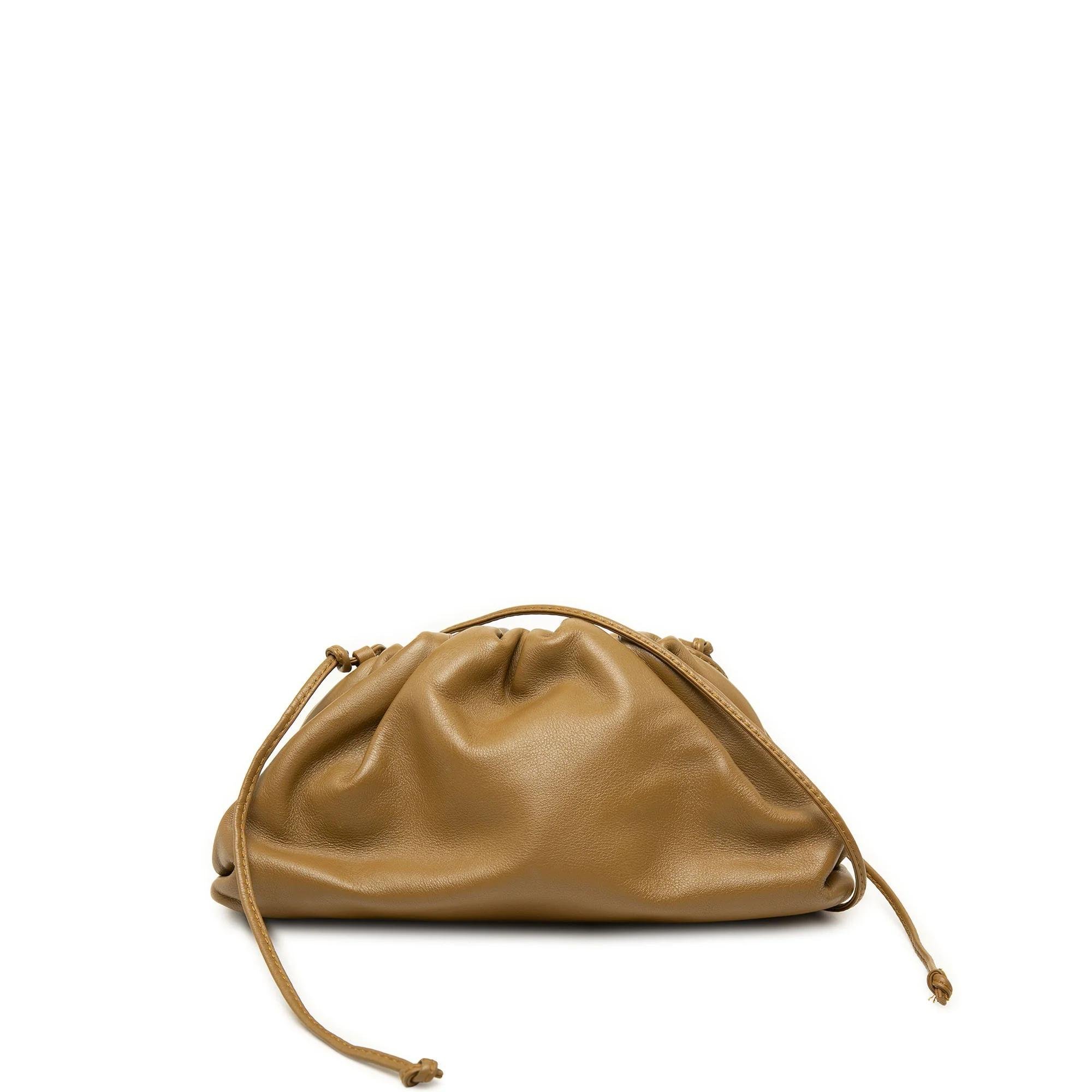 Pouch leather handbag