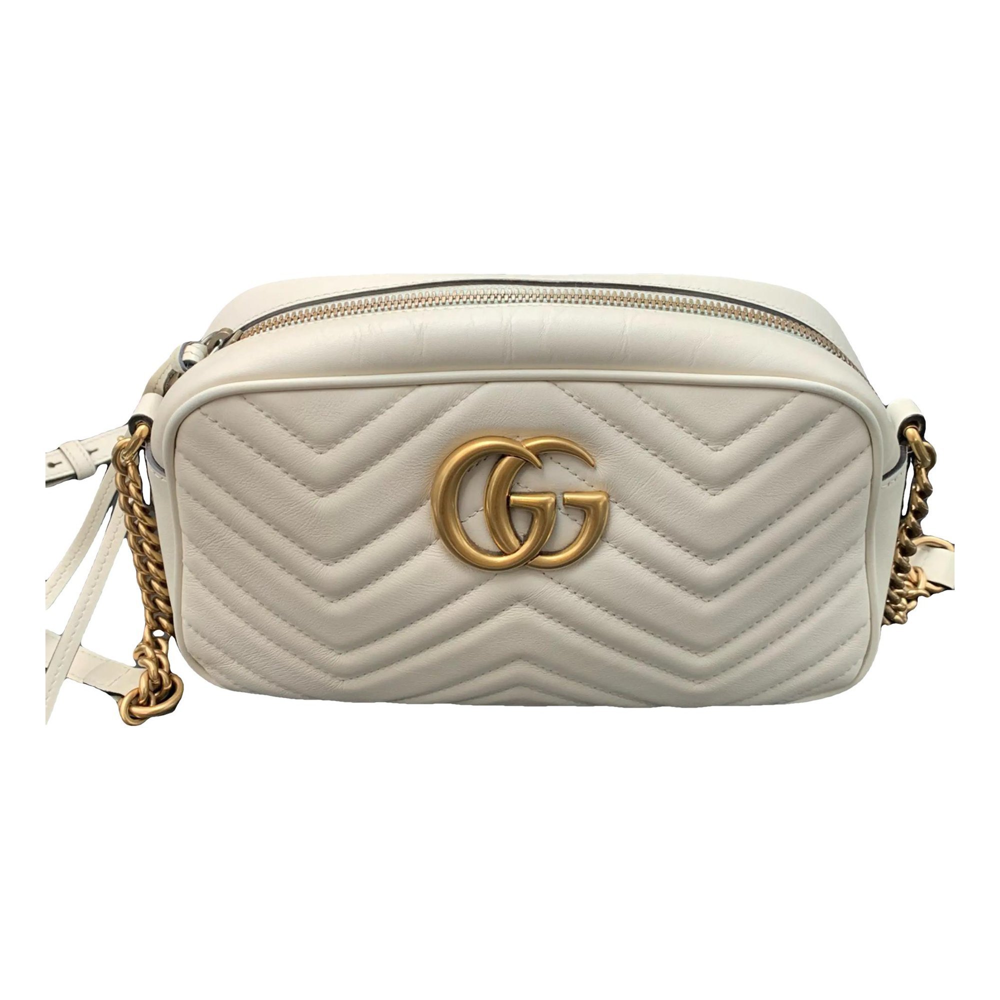 Pearly GG Marmont leather crossbody bag