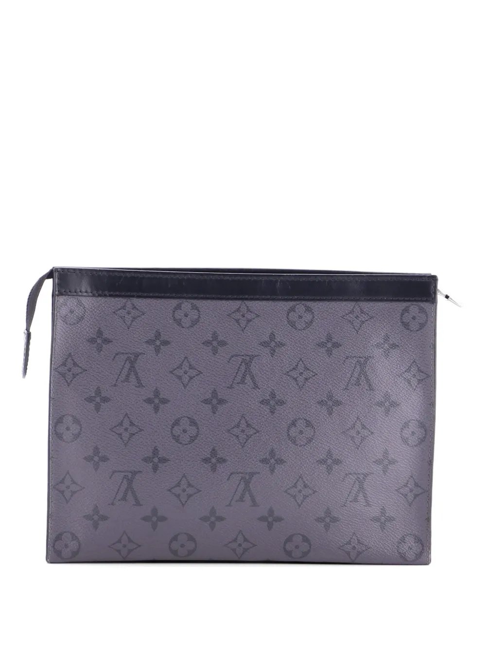Pochette Voyage Reverse Monogram Eclipse Canvas MM clutch bag