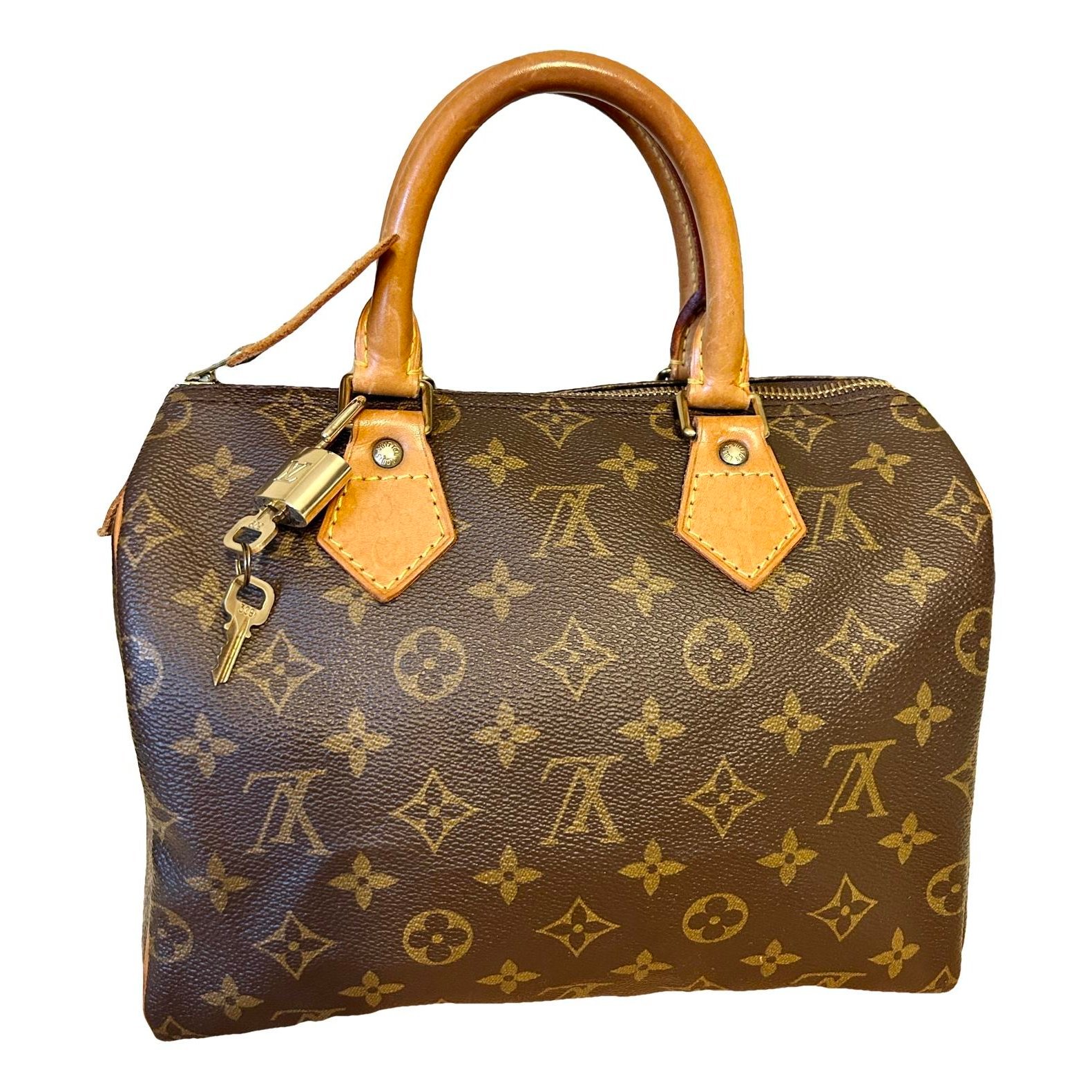 Speedy leather handbag