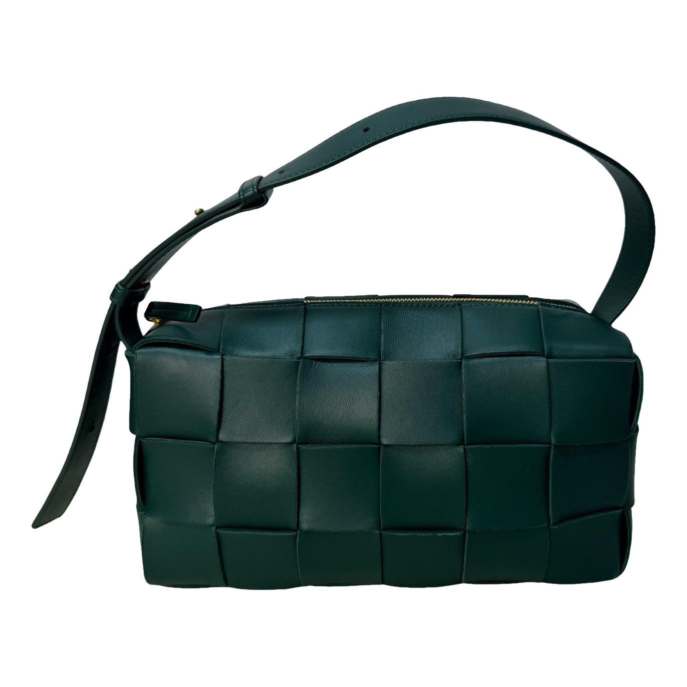 Cassette leather handbag