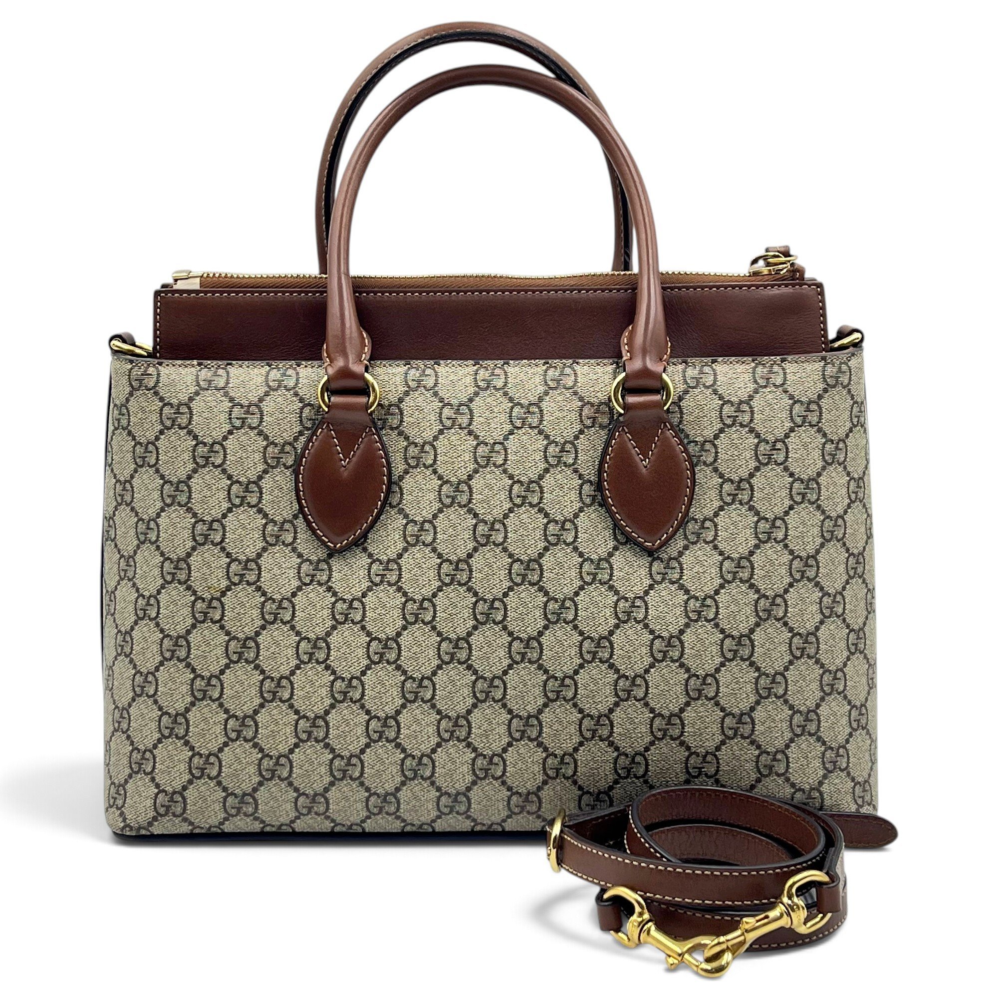 Leather tote