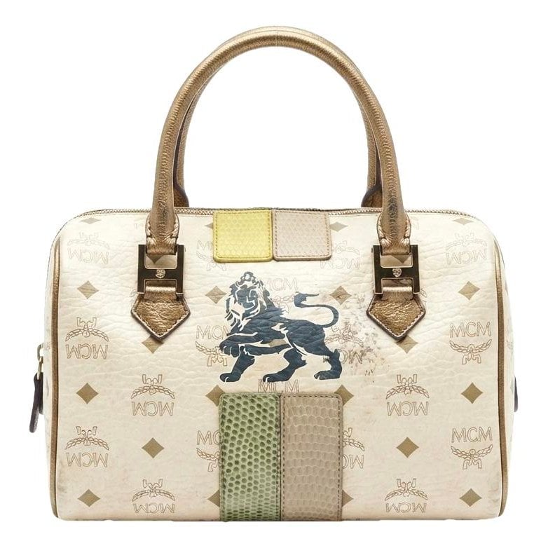 Boston leather handbag