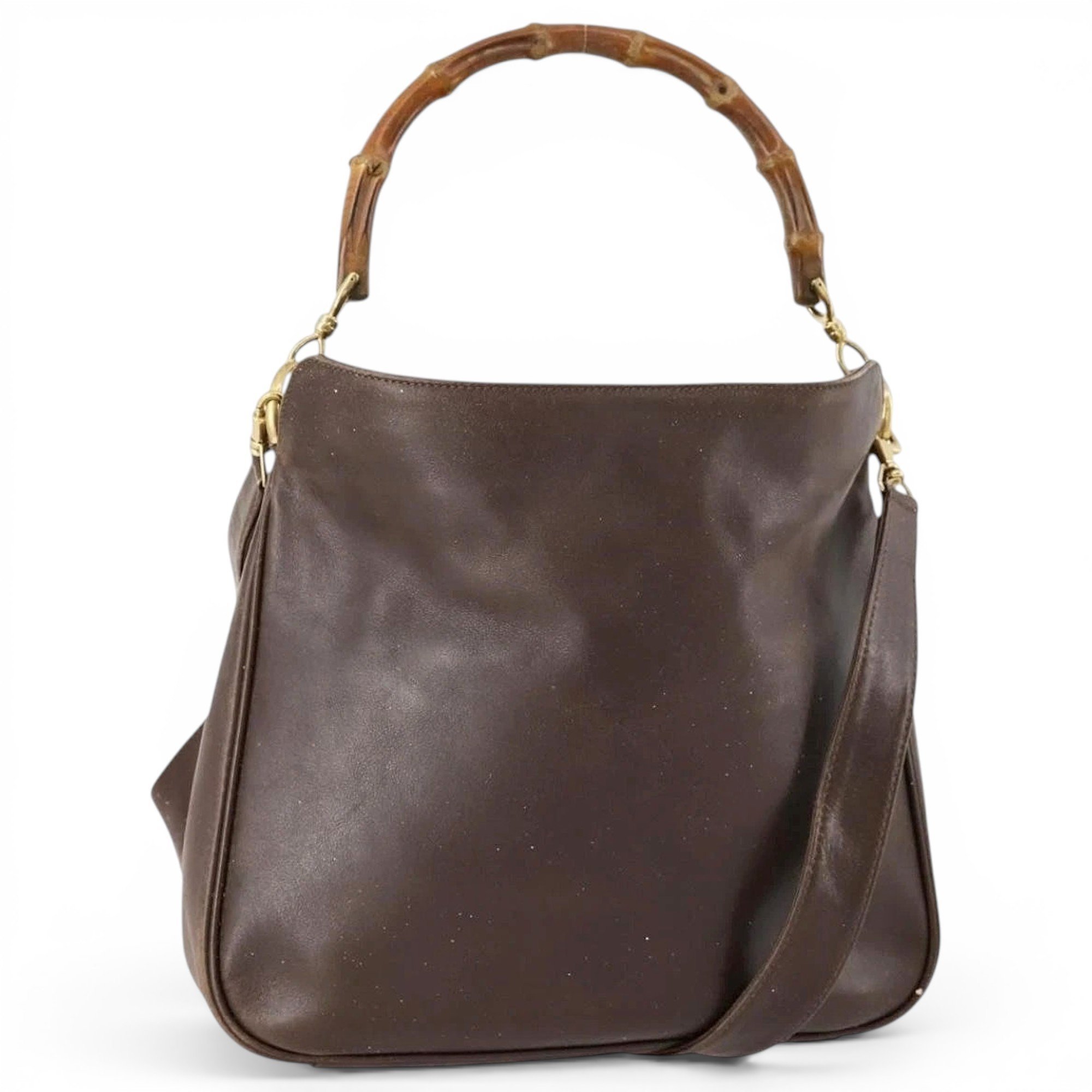 Bamboo leather handbag