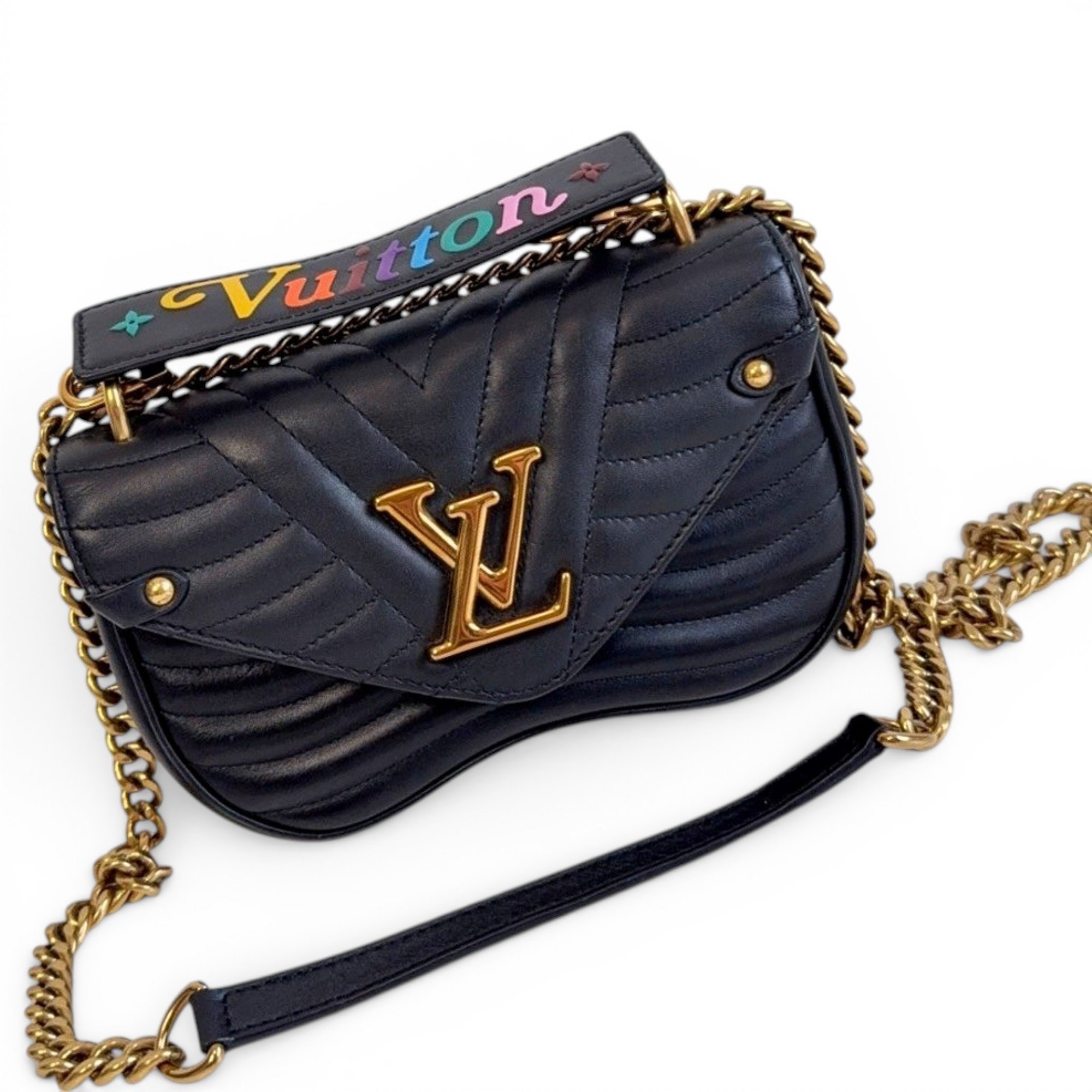 New Wave leather handbag