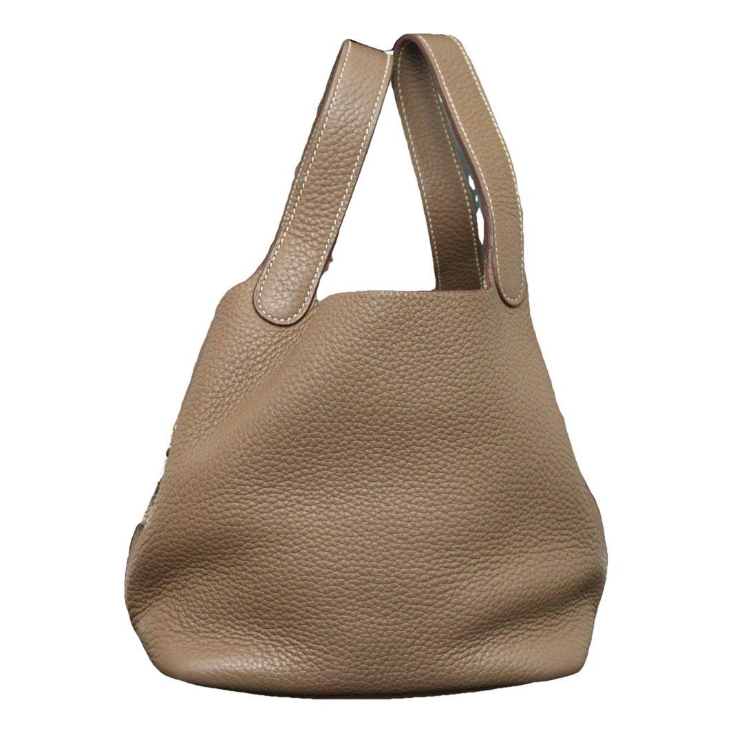 Picotin leather handbag