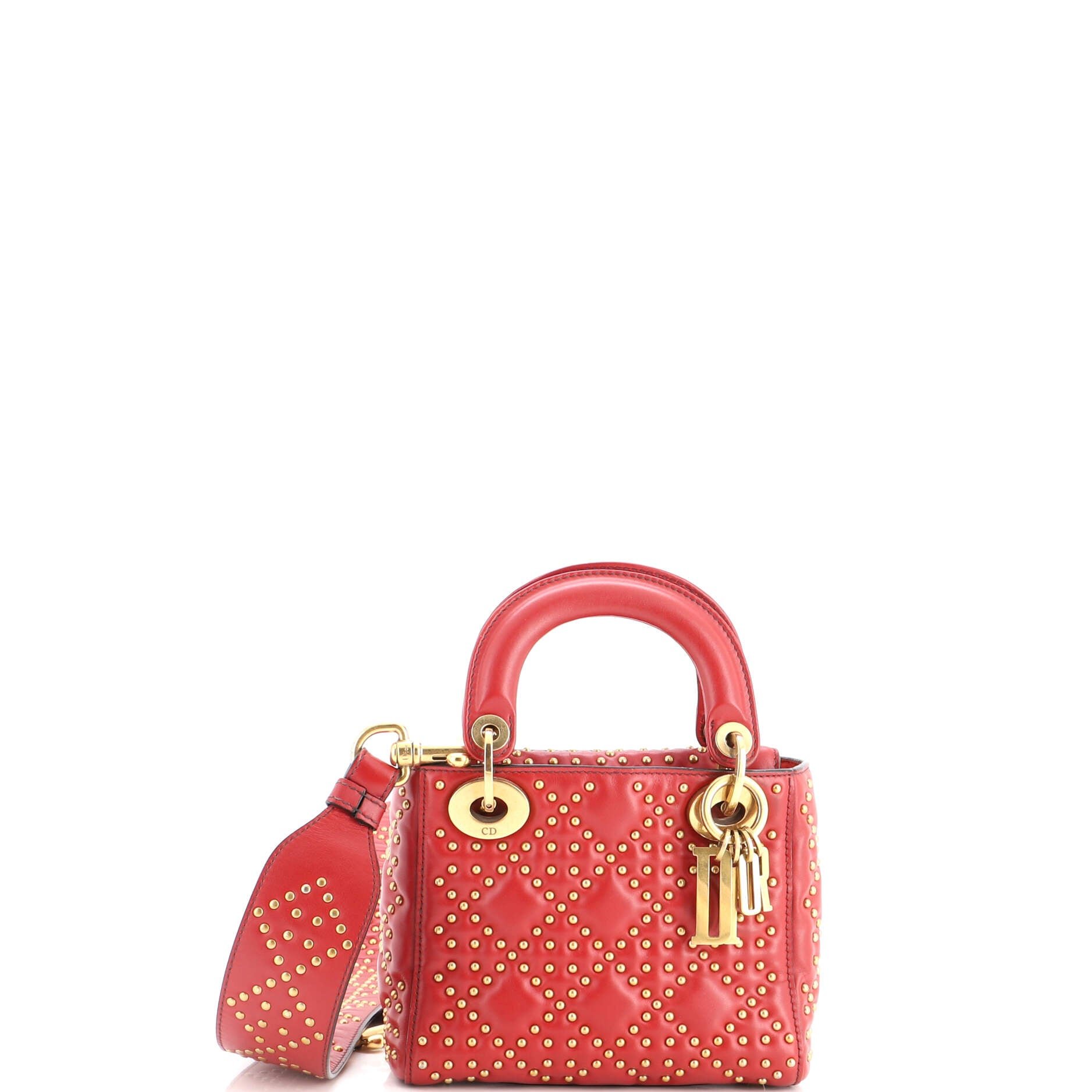Supple Lady Dior Bag Cannage Studded Lambskin Mini