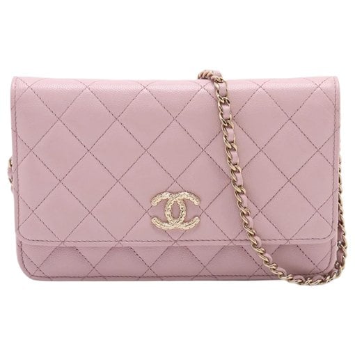 Wallet On Chain leather crossbody bag