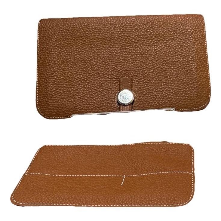 Dogon leather clutch bag