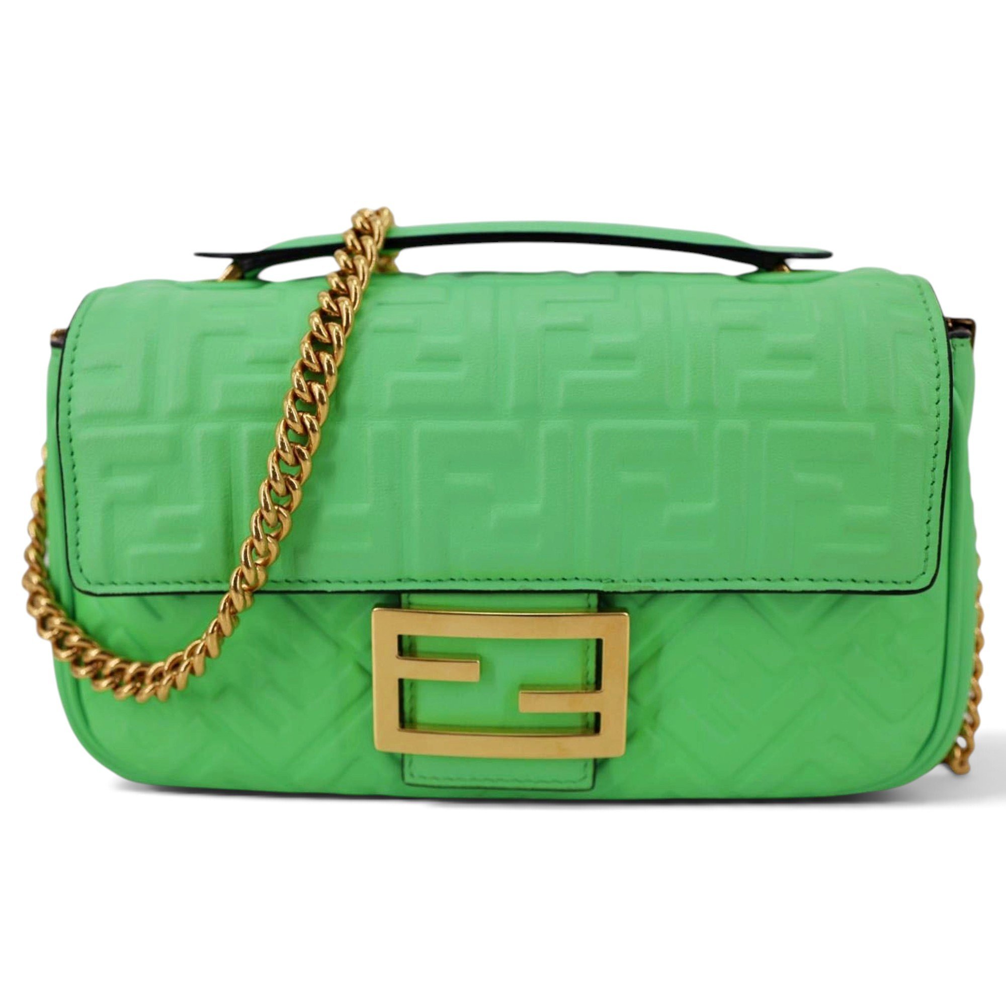 Baguette leather handbag