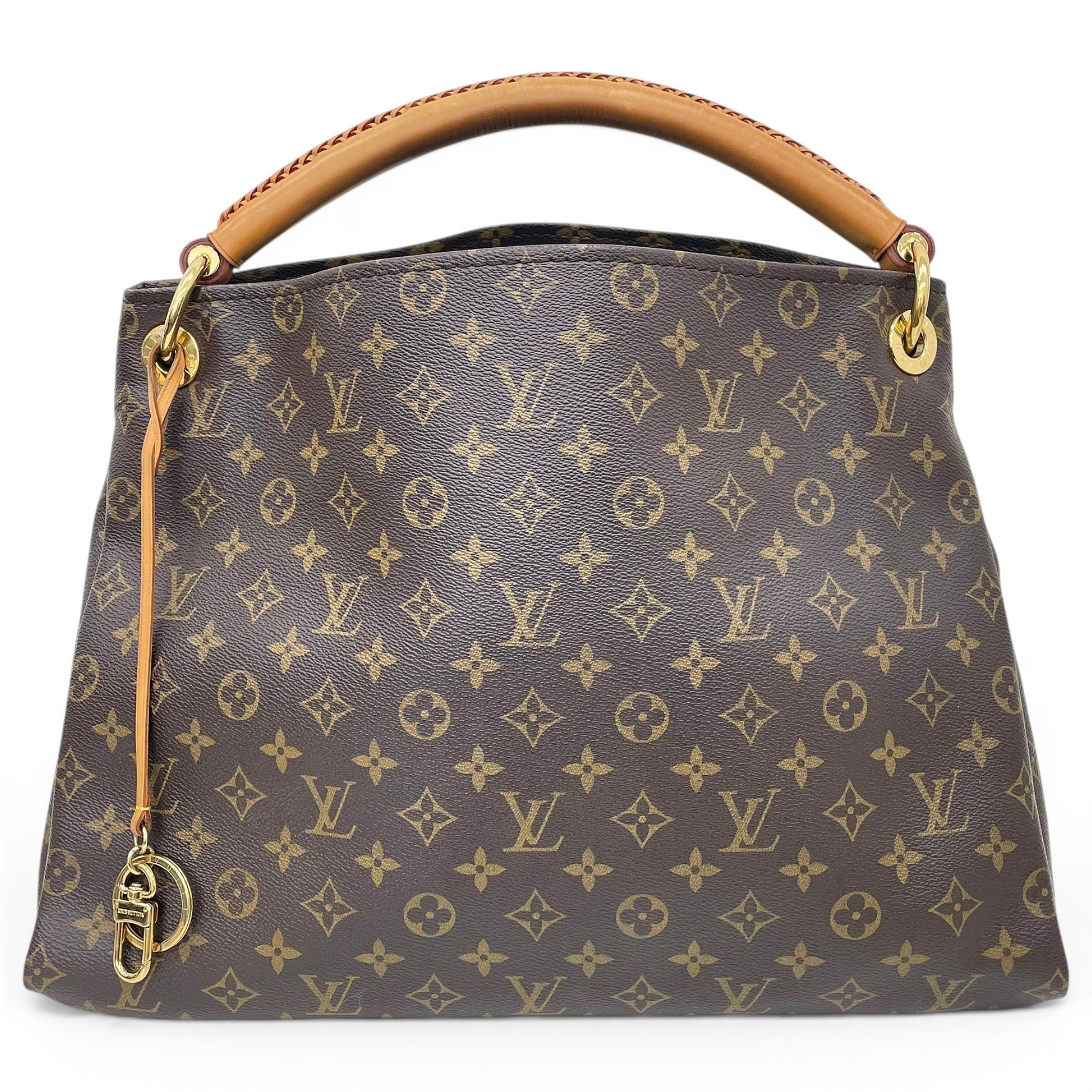 Artsy leather handbag