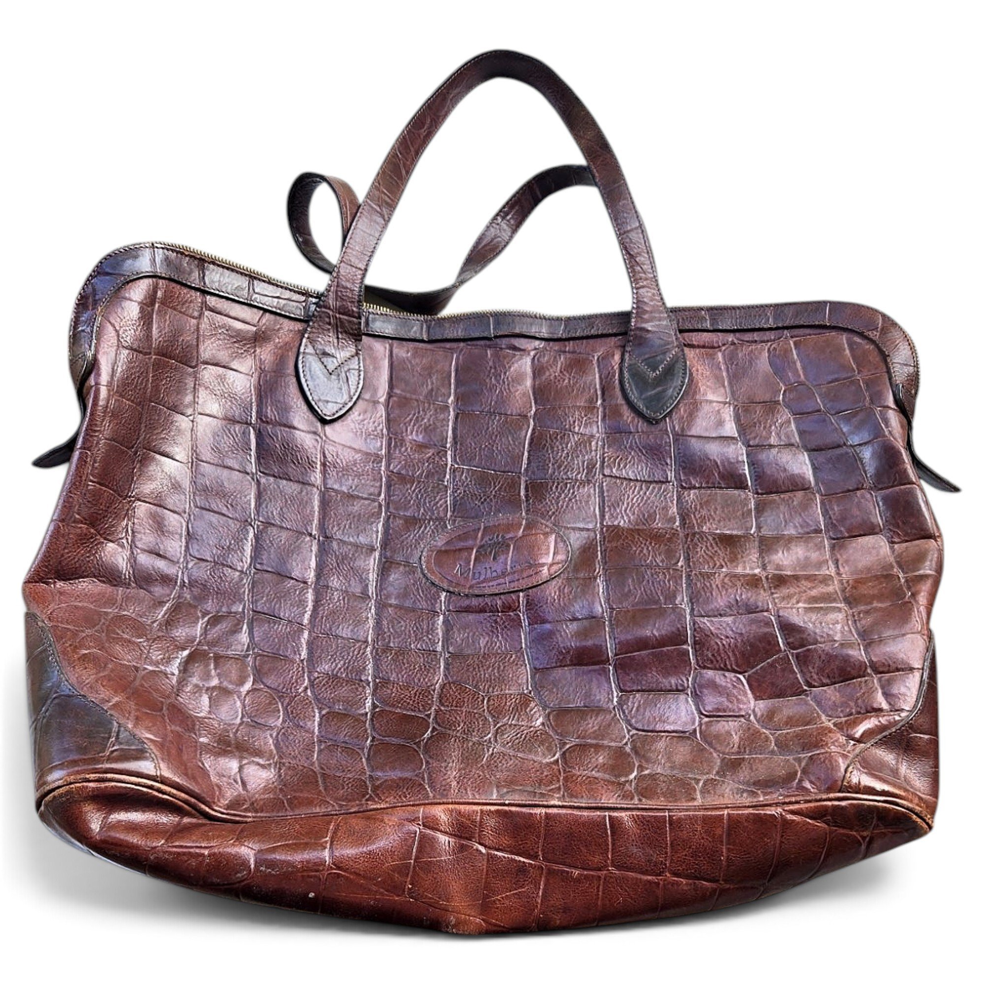 Leather tote