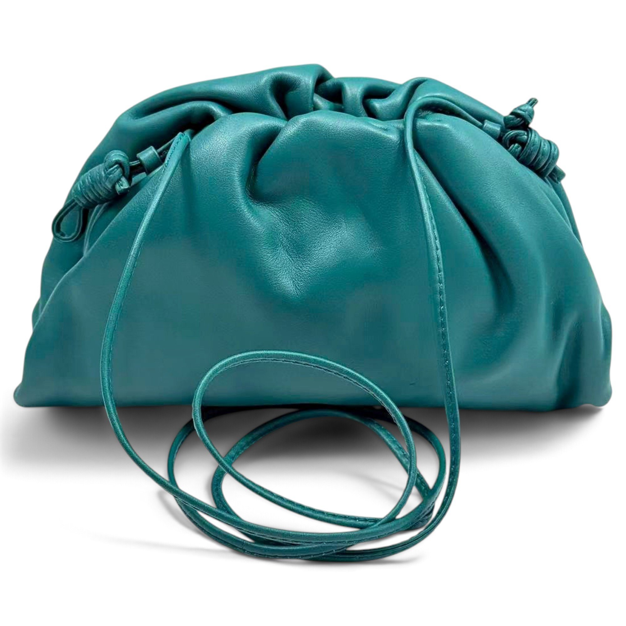 Pouch leather handbag
