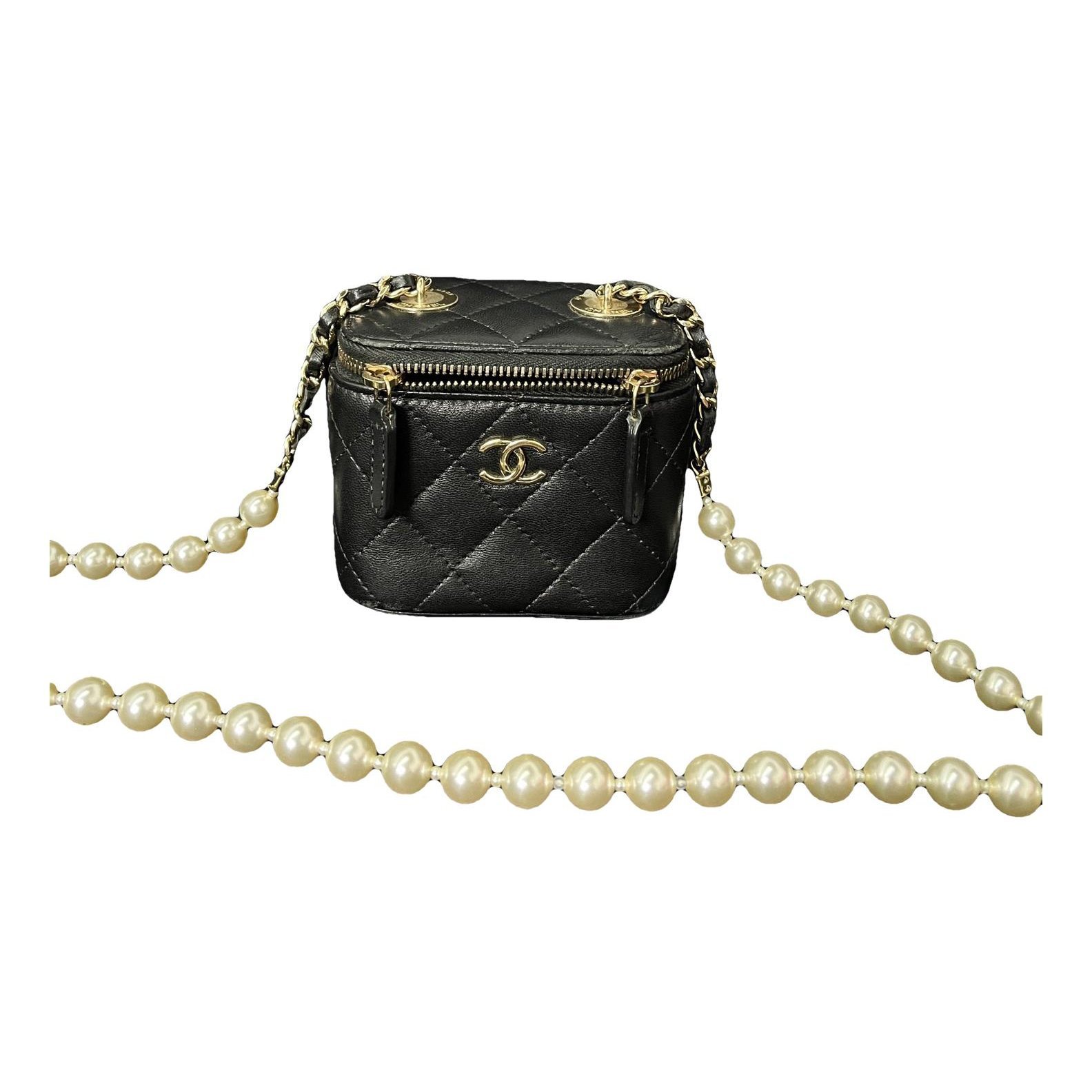 Trendy CC Vanity leather handbag