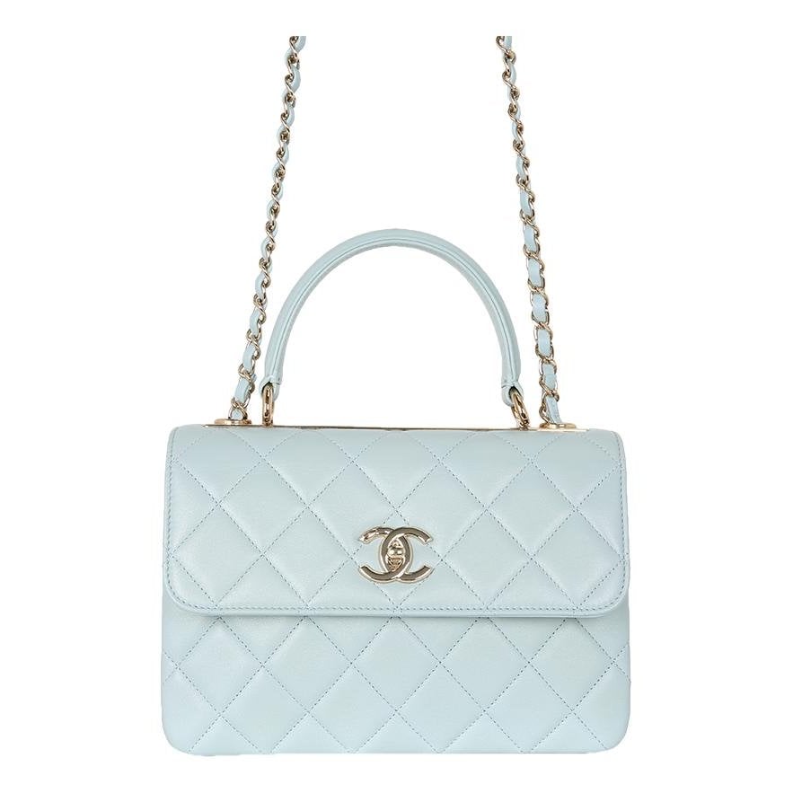 Trendy CC Flap leather handbag