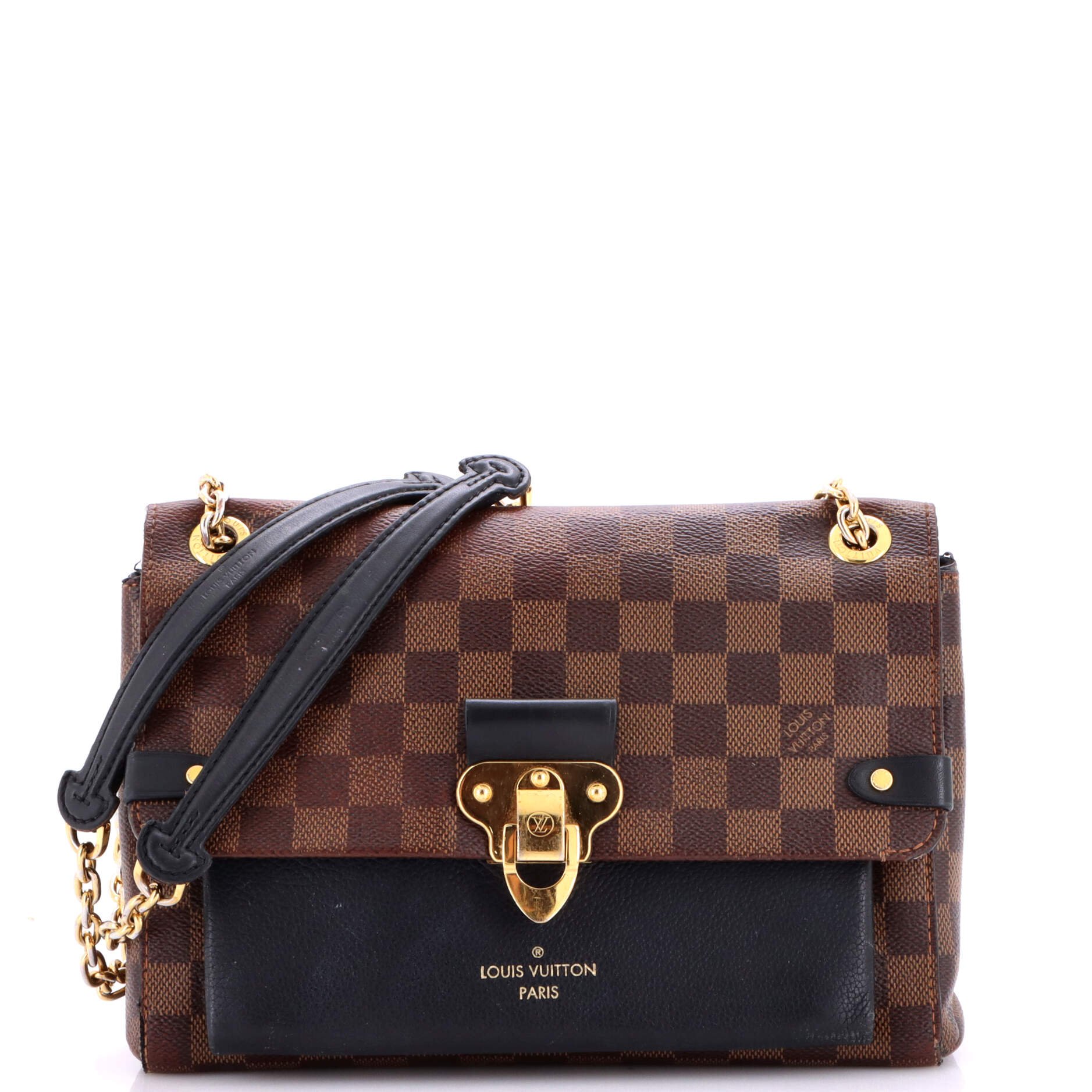 Vavin Handbag Damier with Leather PM