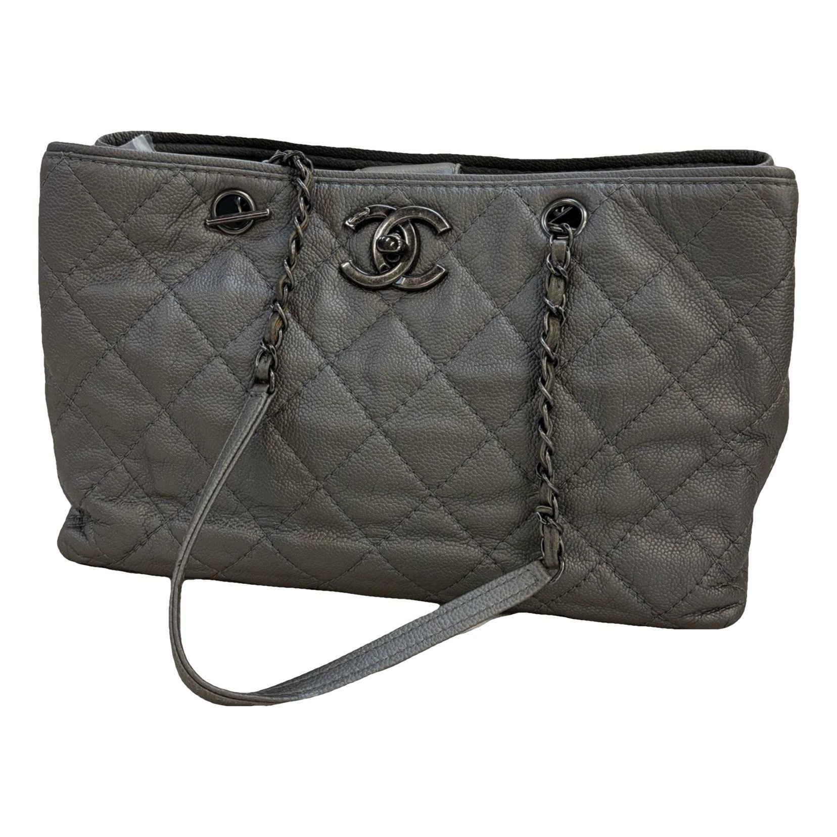 Grand shopping leather tote