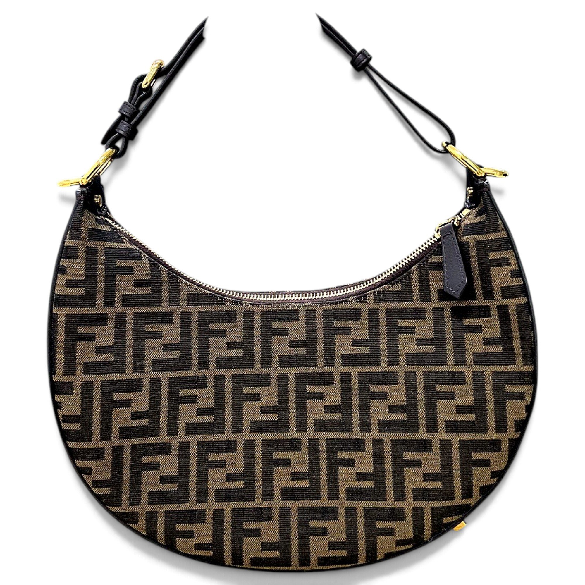 Fendigraphy leather handbag