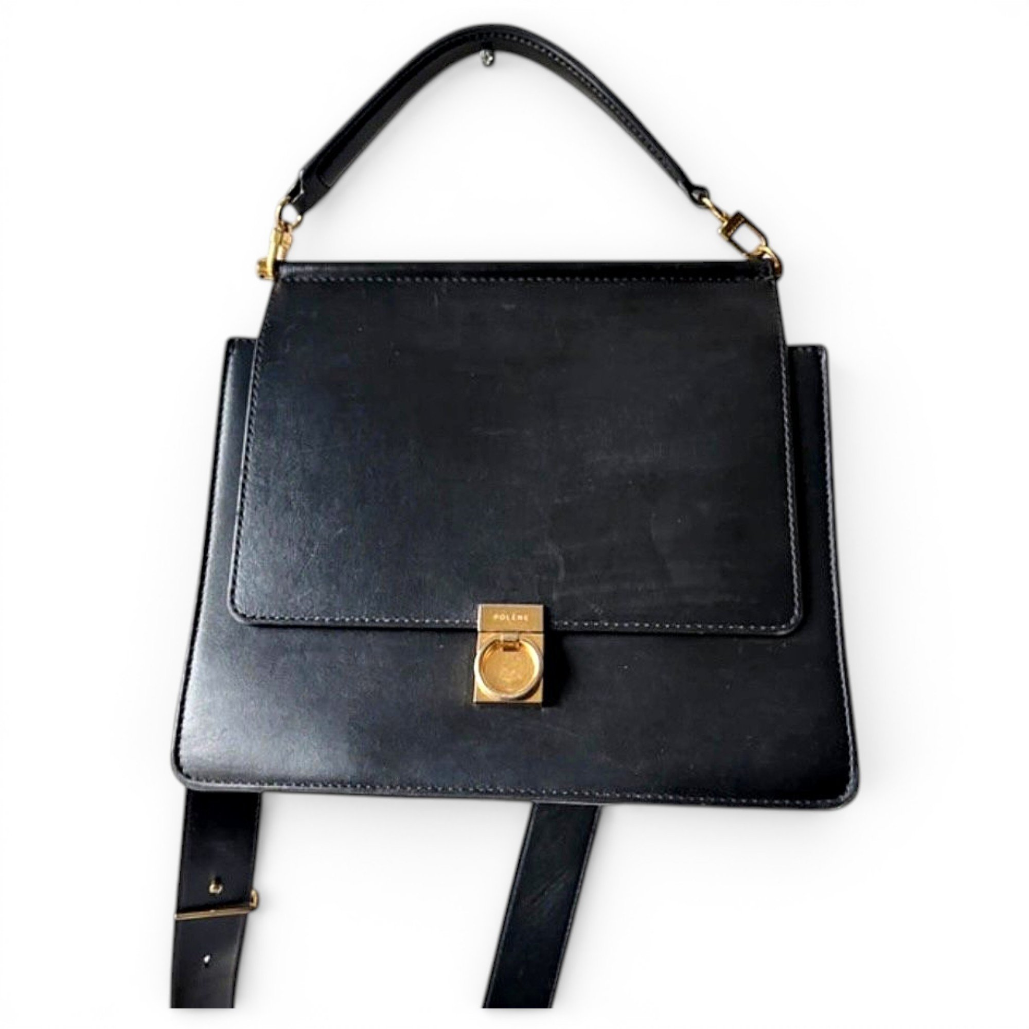 Polene Numéro Sept leather handbag