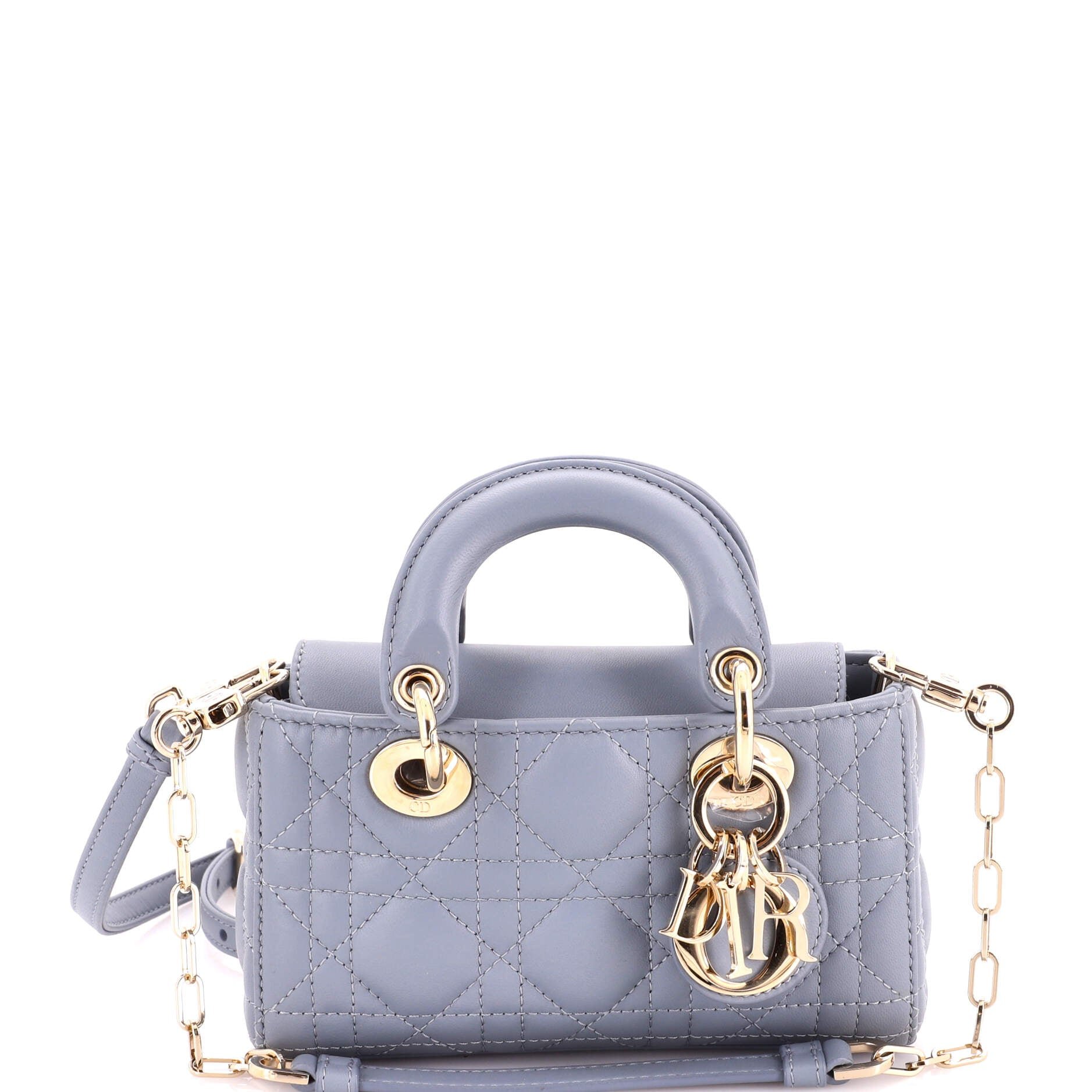 Lady D-Joy Bag Cannage Quilt Lambskin Micro