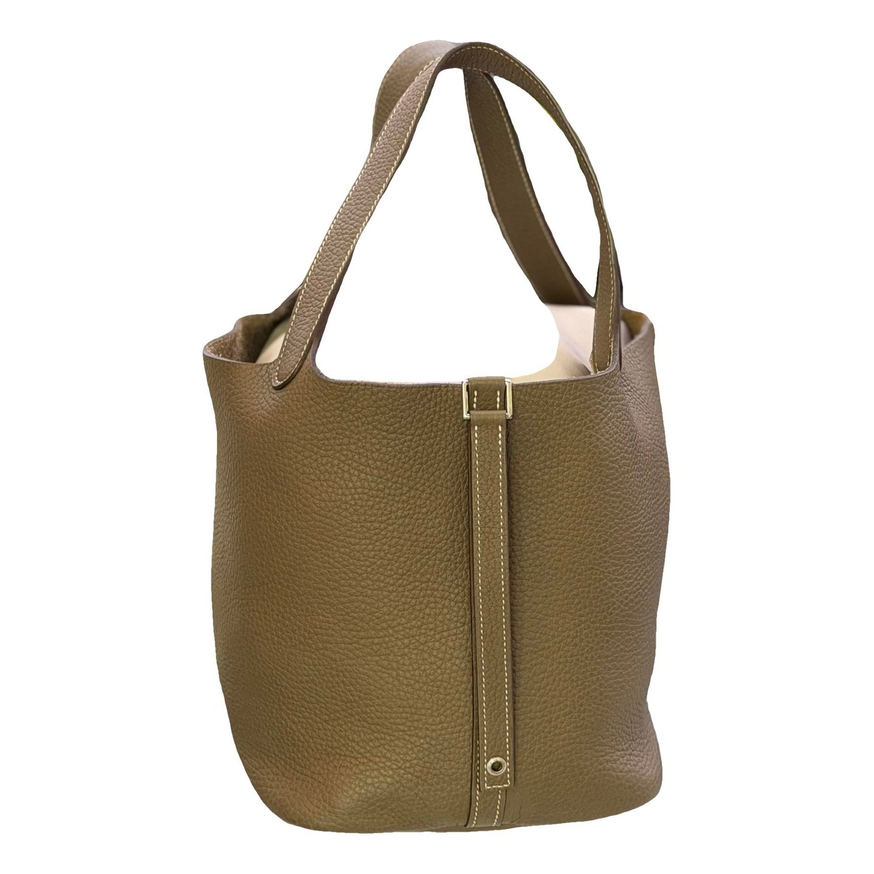 Hermes Picotin 18 Handbag Etoupe Togo Leather