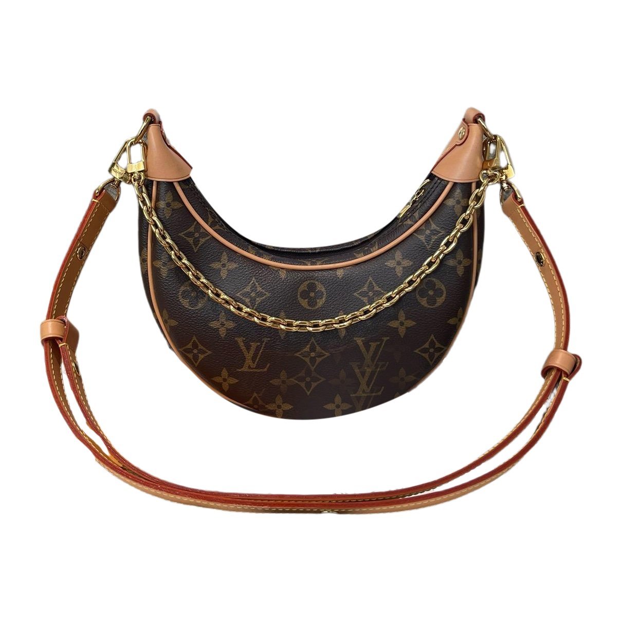 Loop leather handbag
